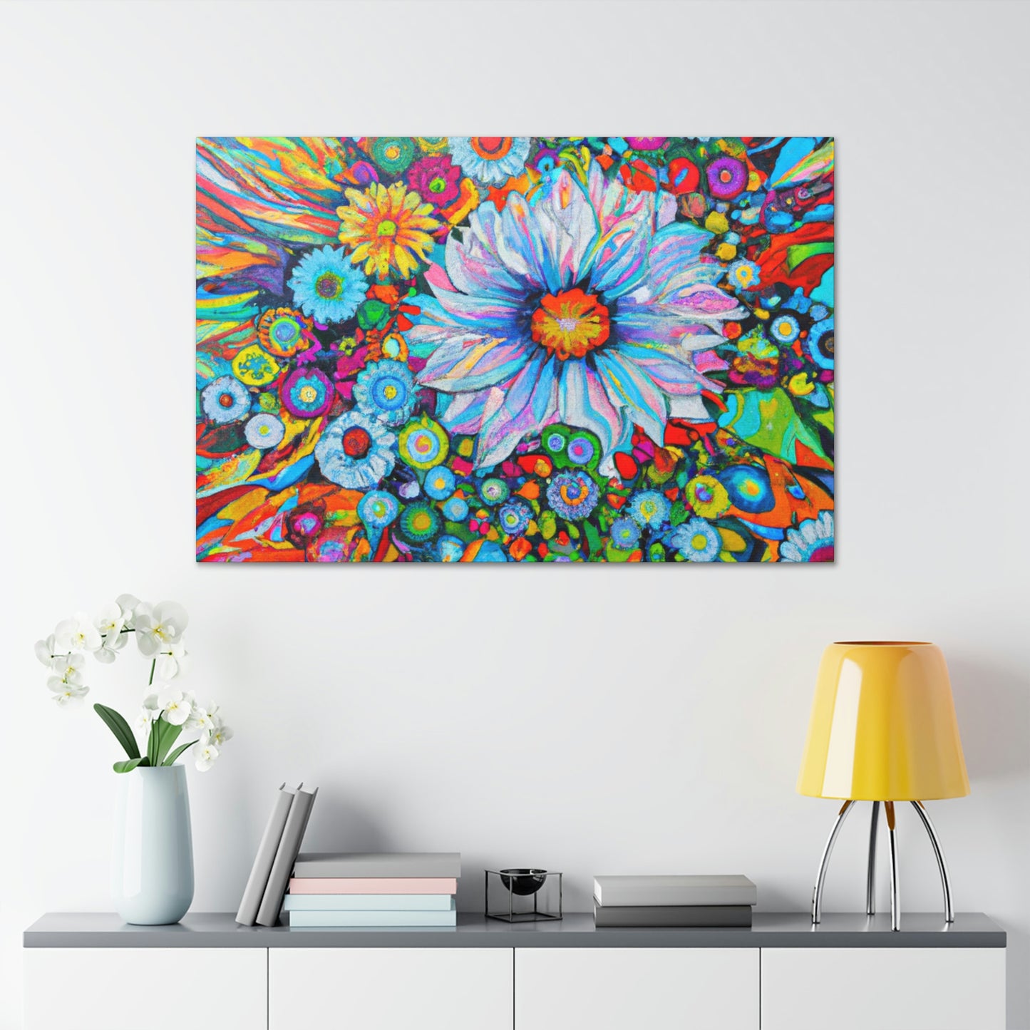 Vibrant Blooms. - Canvas