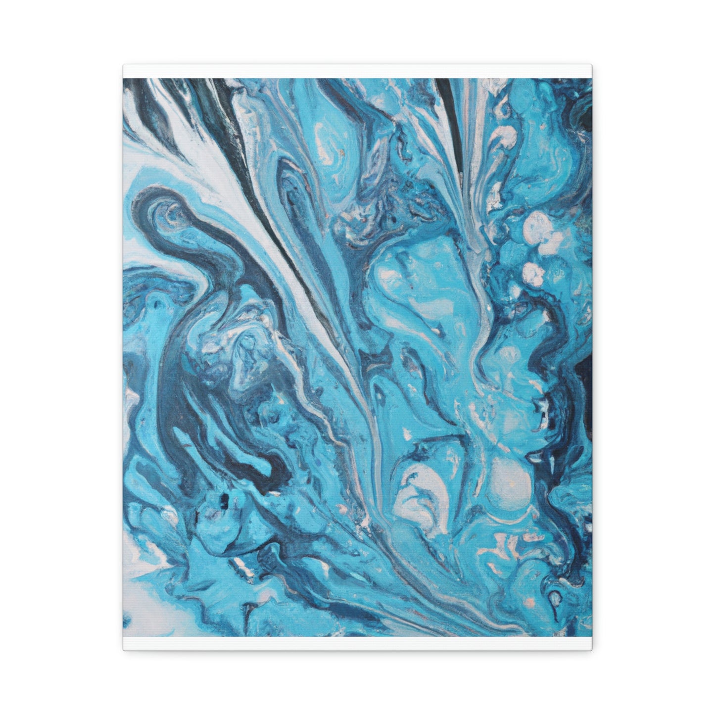 Aqua Swirl. - Canvas