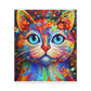 Floral Feline. - Canvas