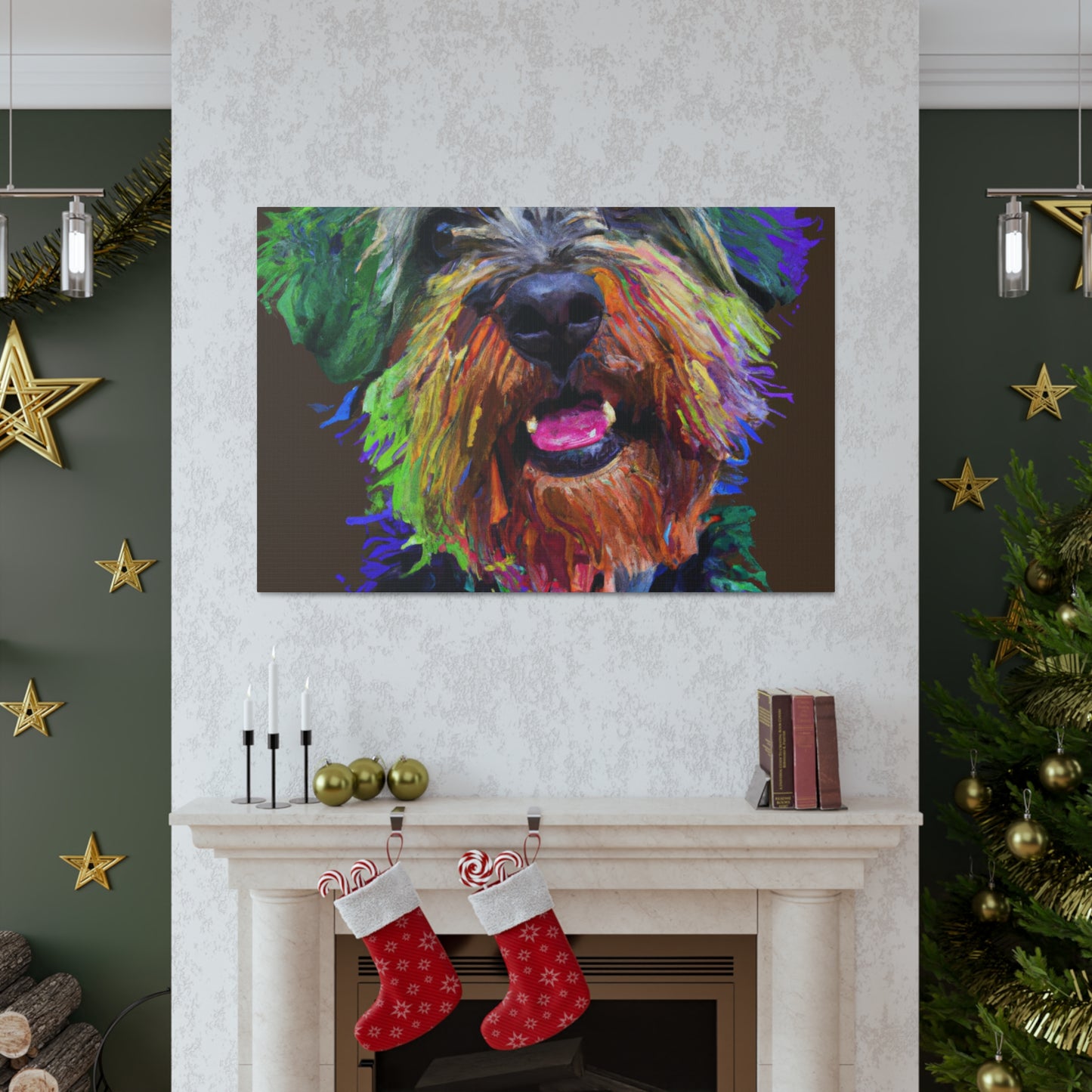 Canine Colorful. - Canvas