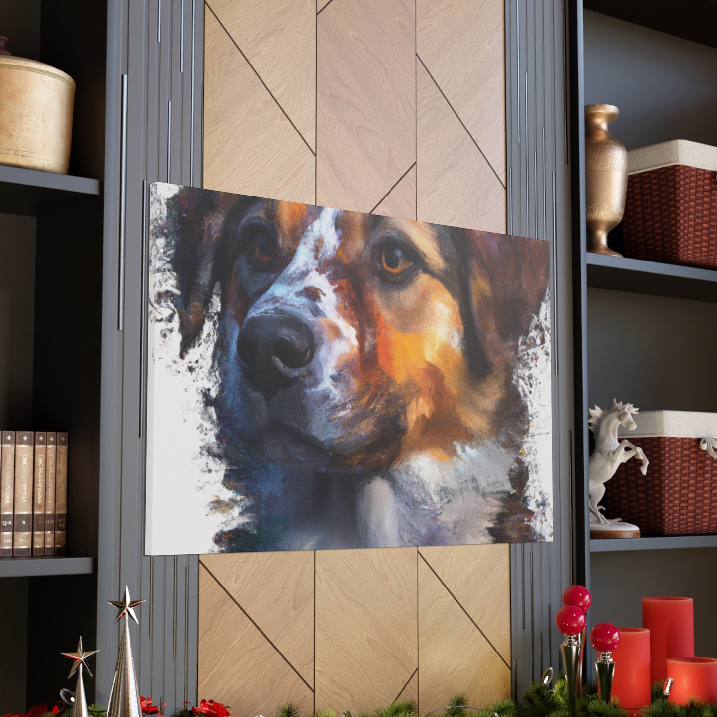 Furry Frenzy. - Canvas