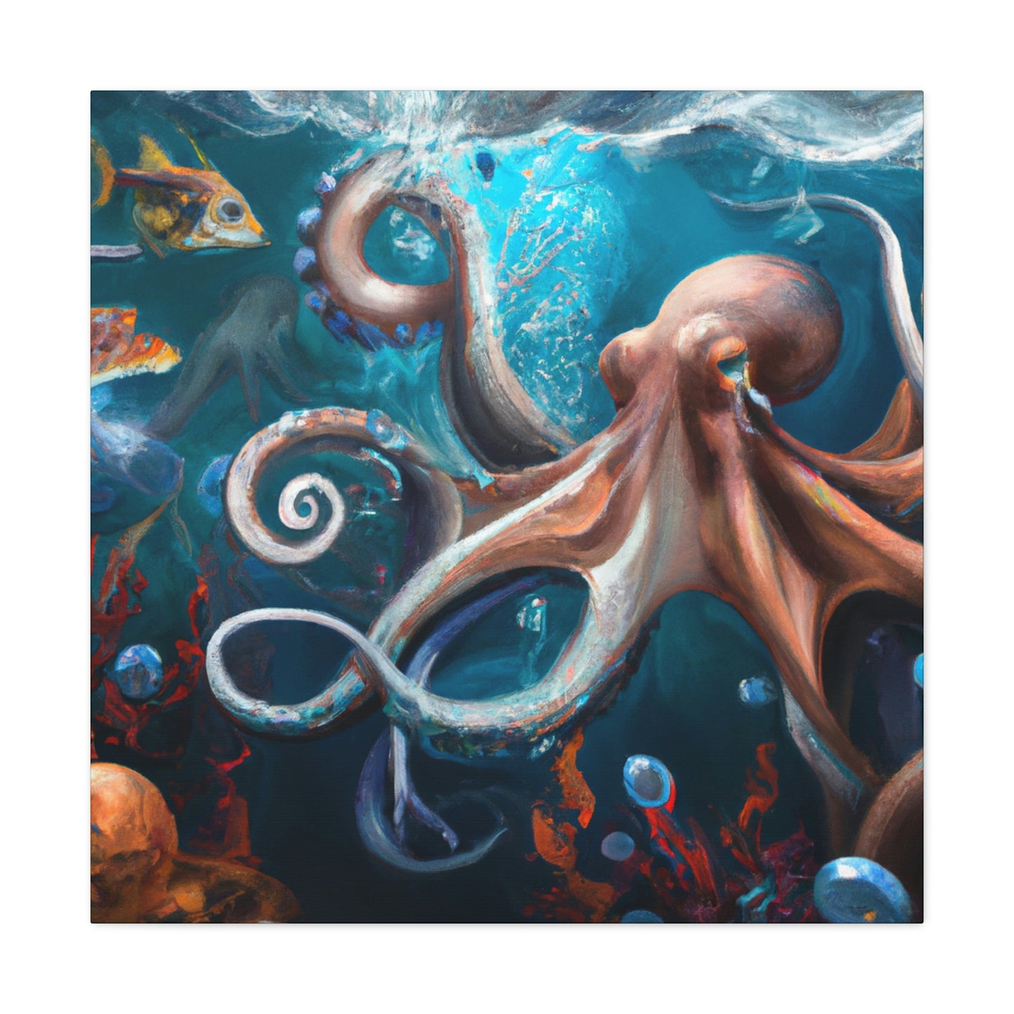 Ocean Marine Glow. - Canvas