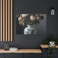"Floral Finesse Vignette" - Canvas