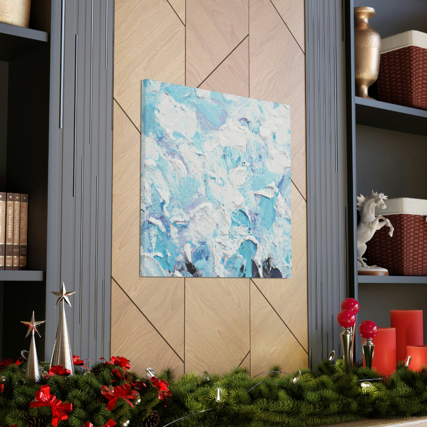 "Aqua Lace" - Canvas