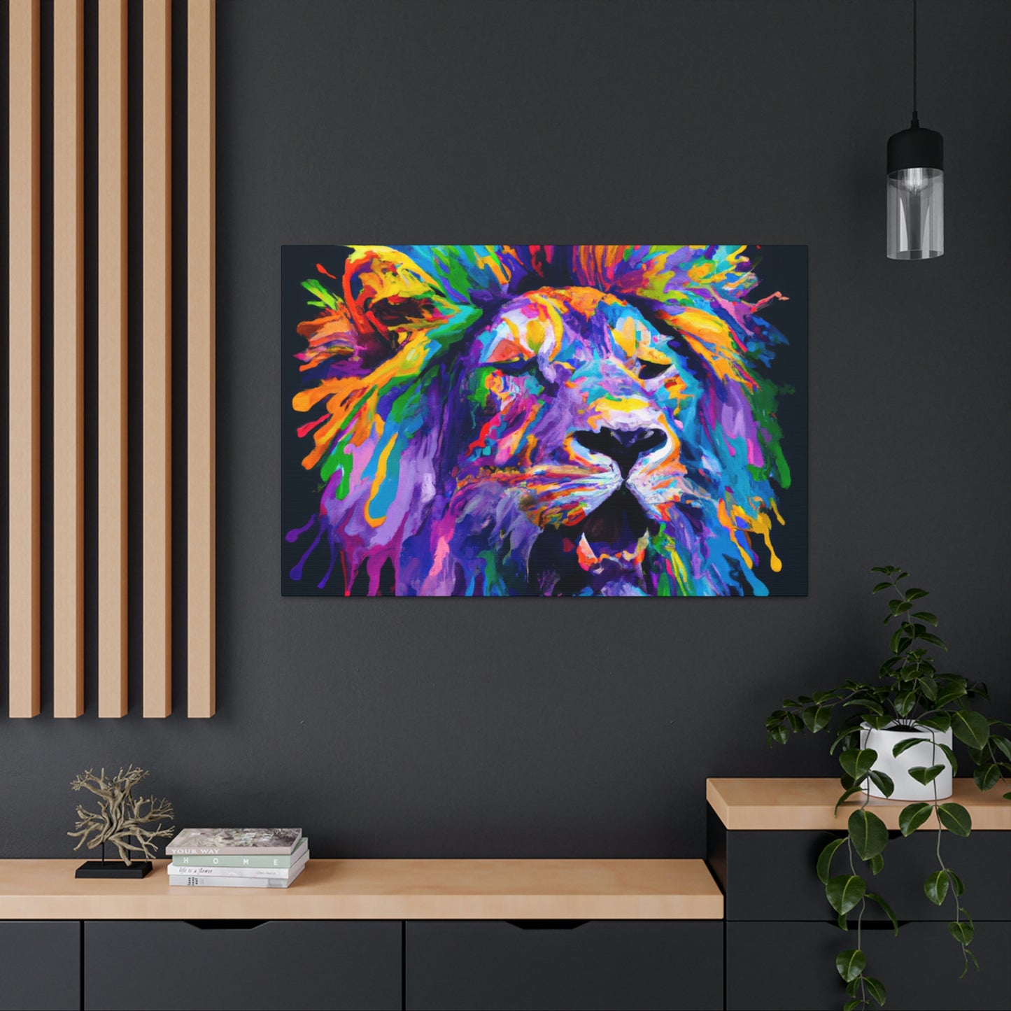 Lion Prismatic - Canvas