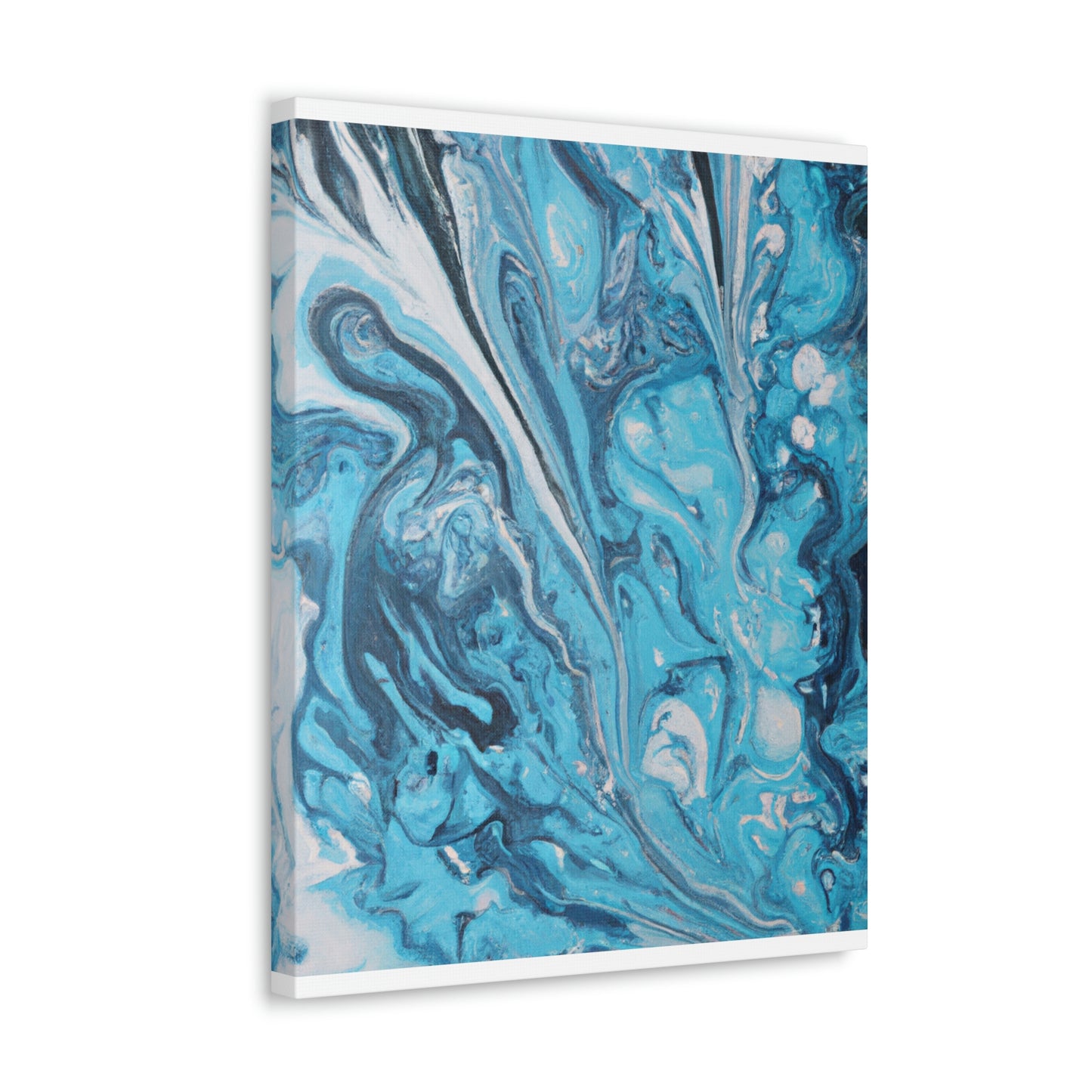 Aqua Swirl. - Canvas