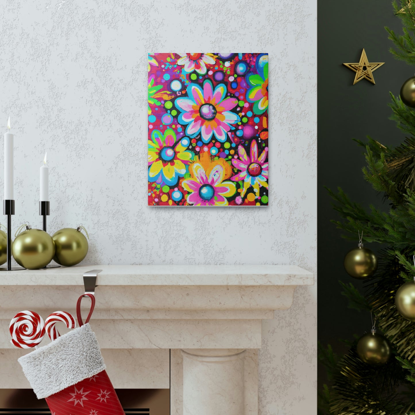 Vibrant Bloom. - Canvas