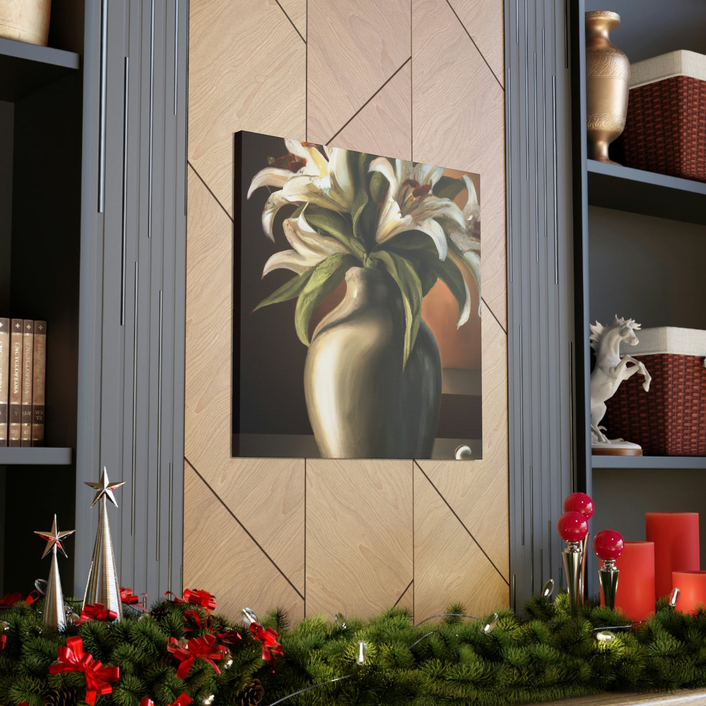 "Vase of Blossoms" - Canvas