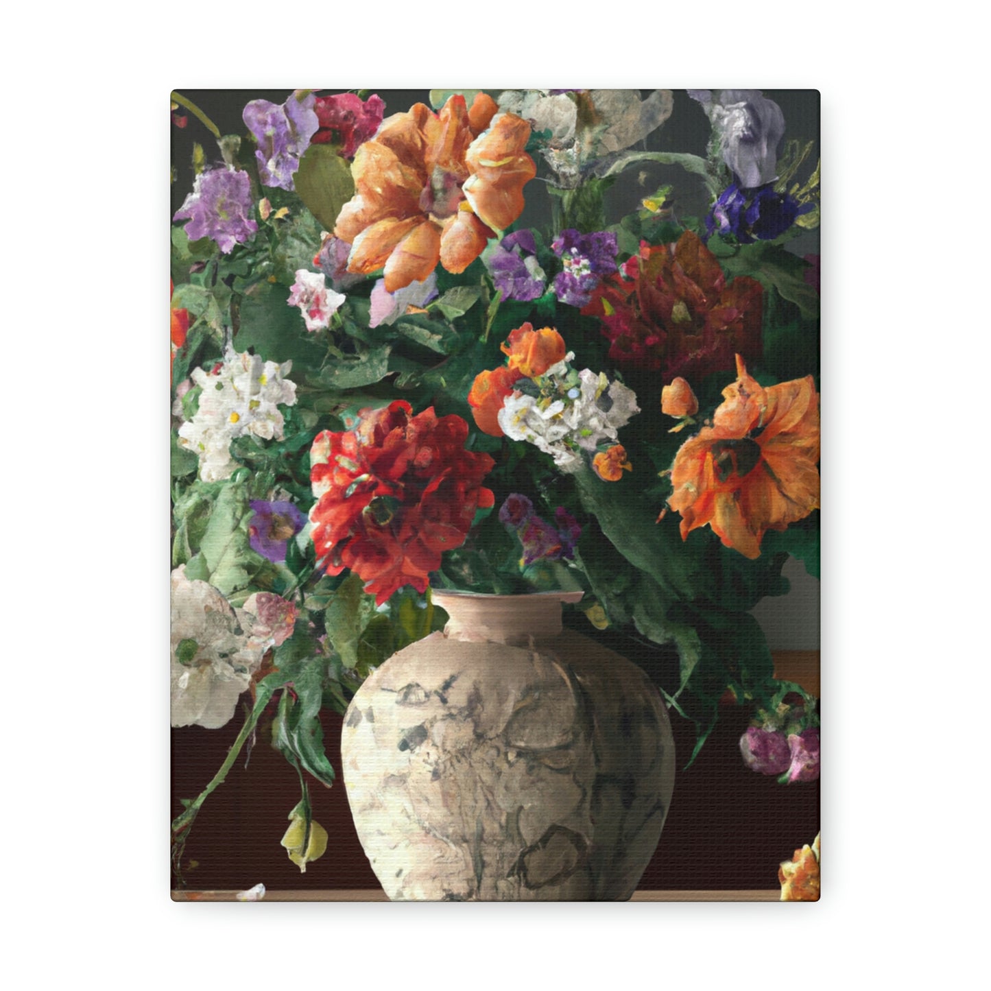 Vibrant Floral Bliss - Canvas