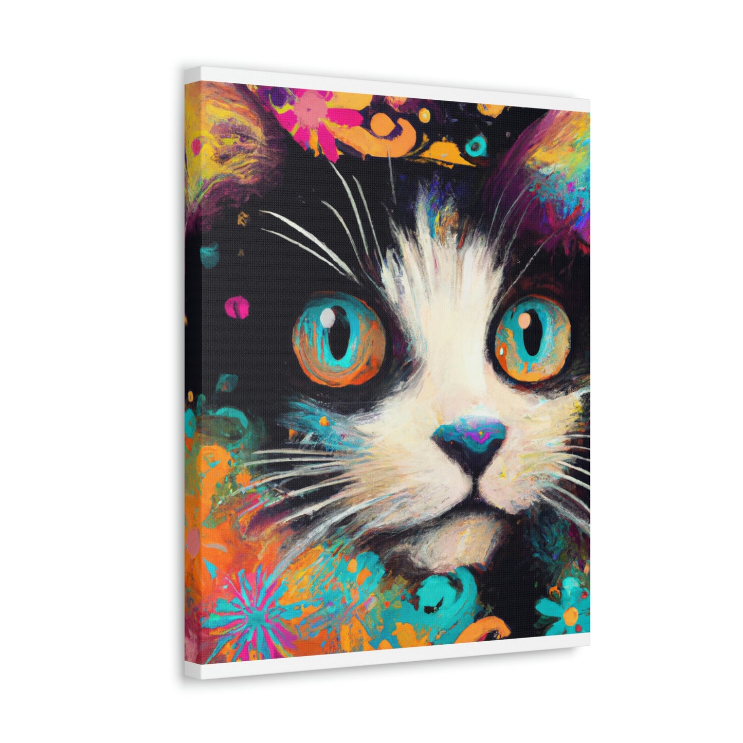 Feline Flourish. - Canvas
