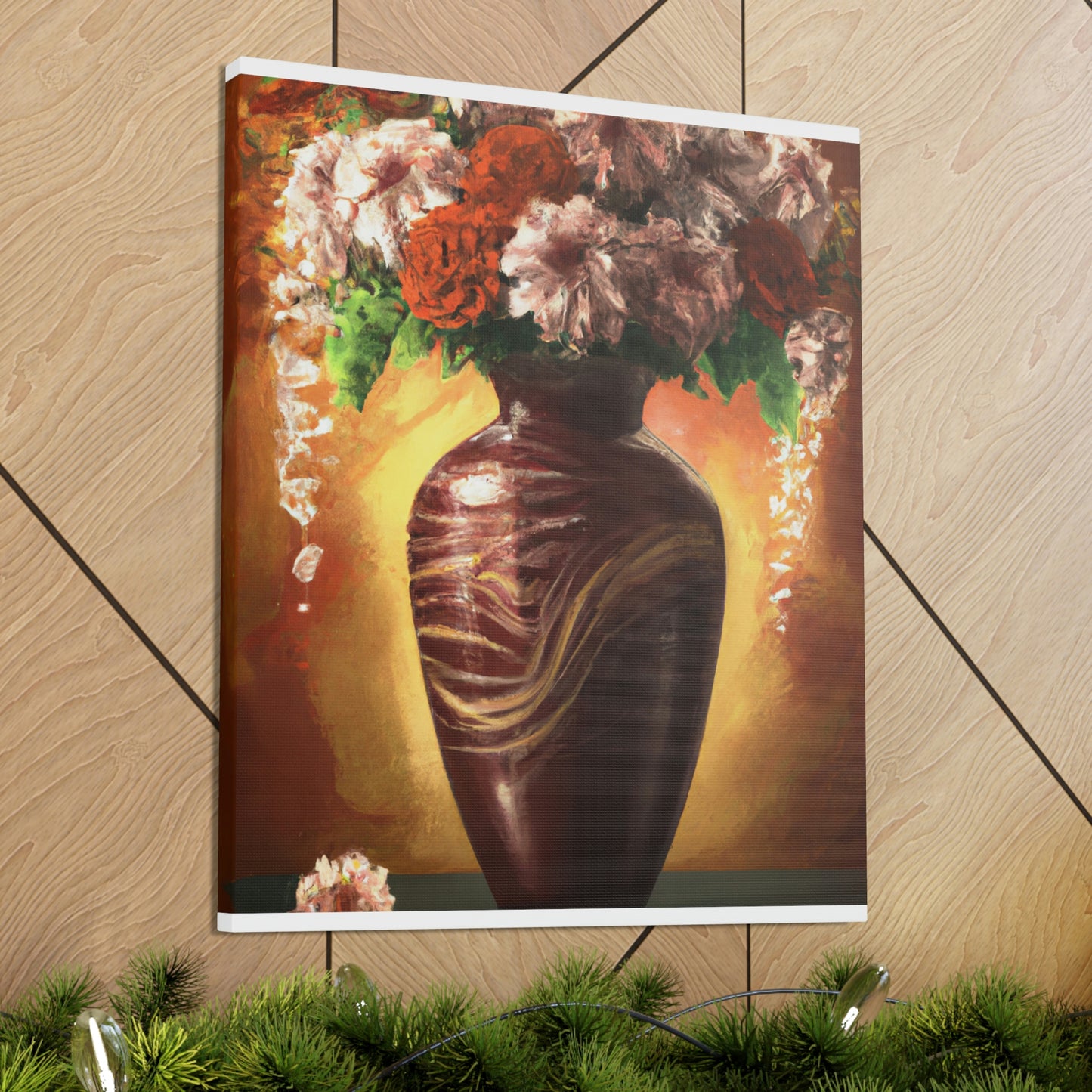 Floral Marvel Scene - Canvas