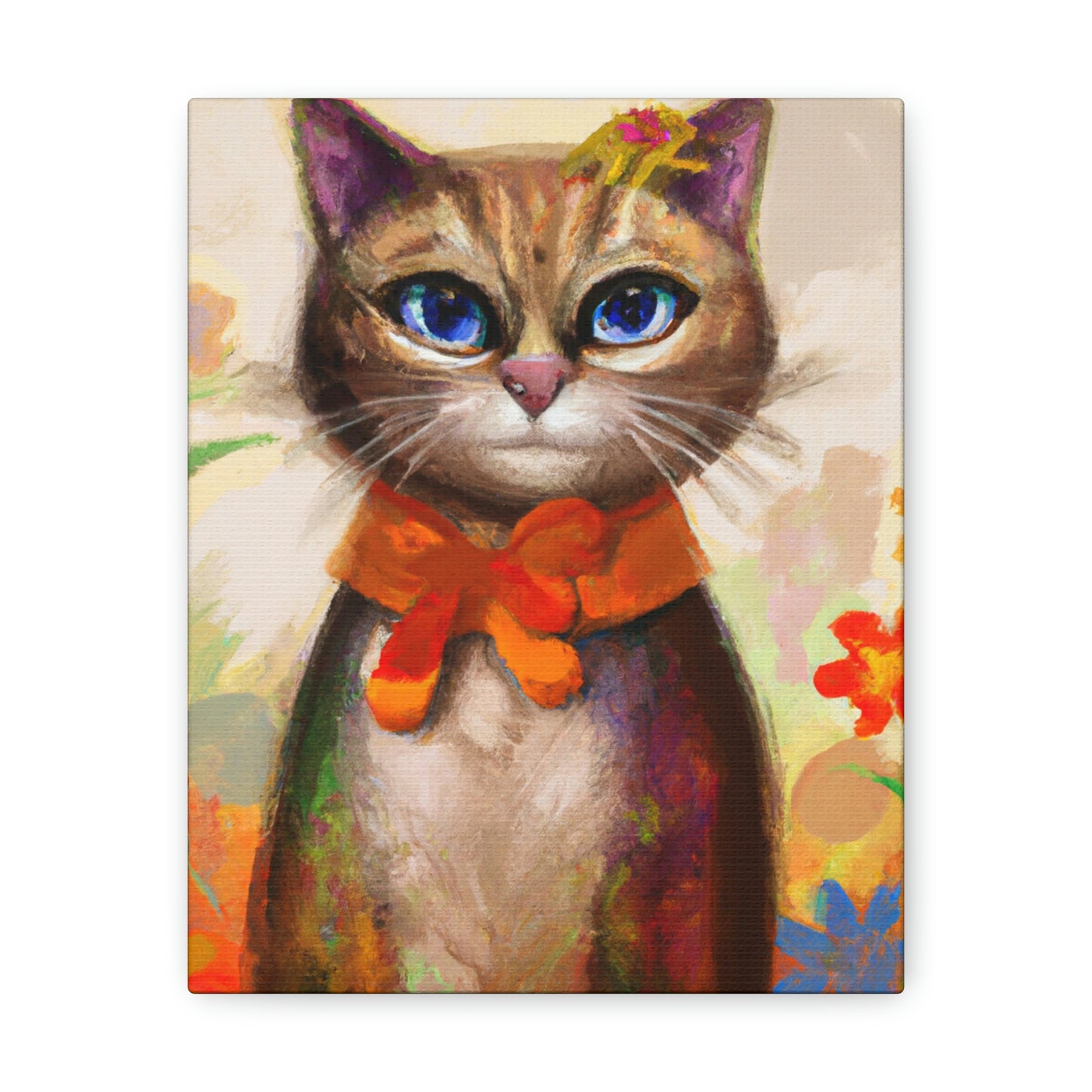 Feline Flora - Canvas