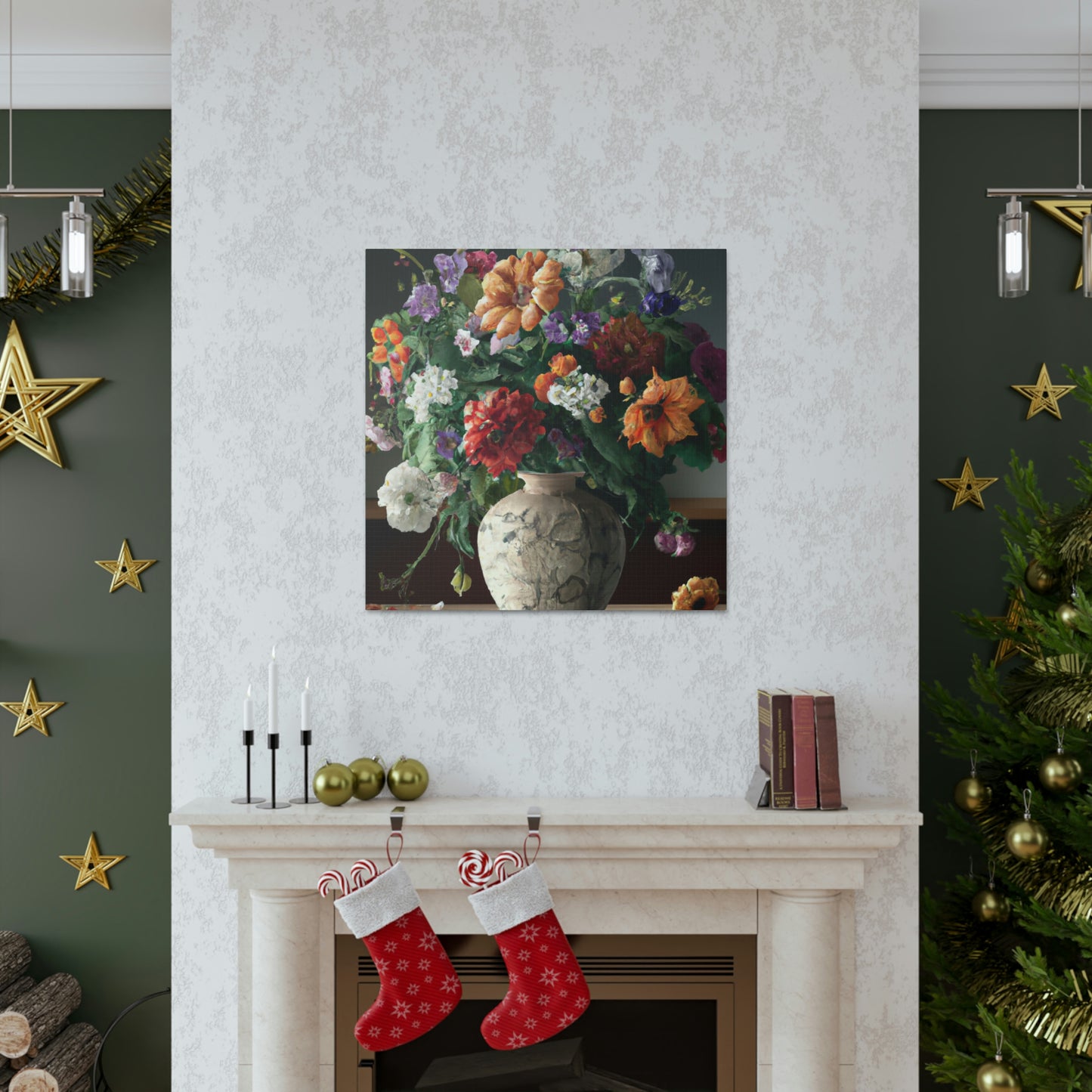 Vibrant Floral Bliss - Canvas