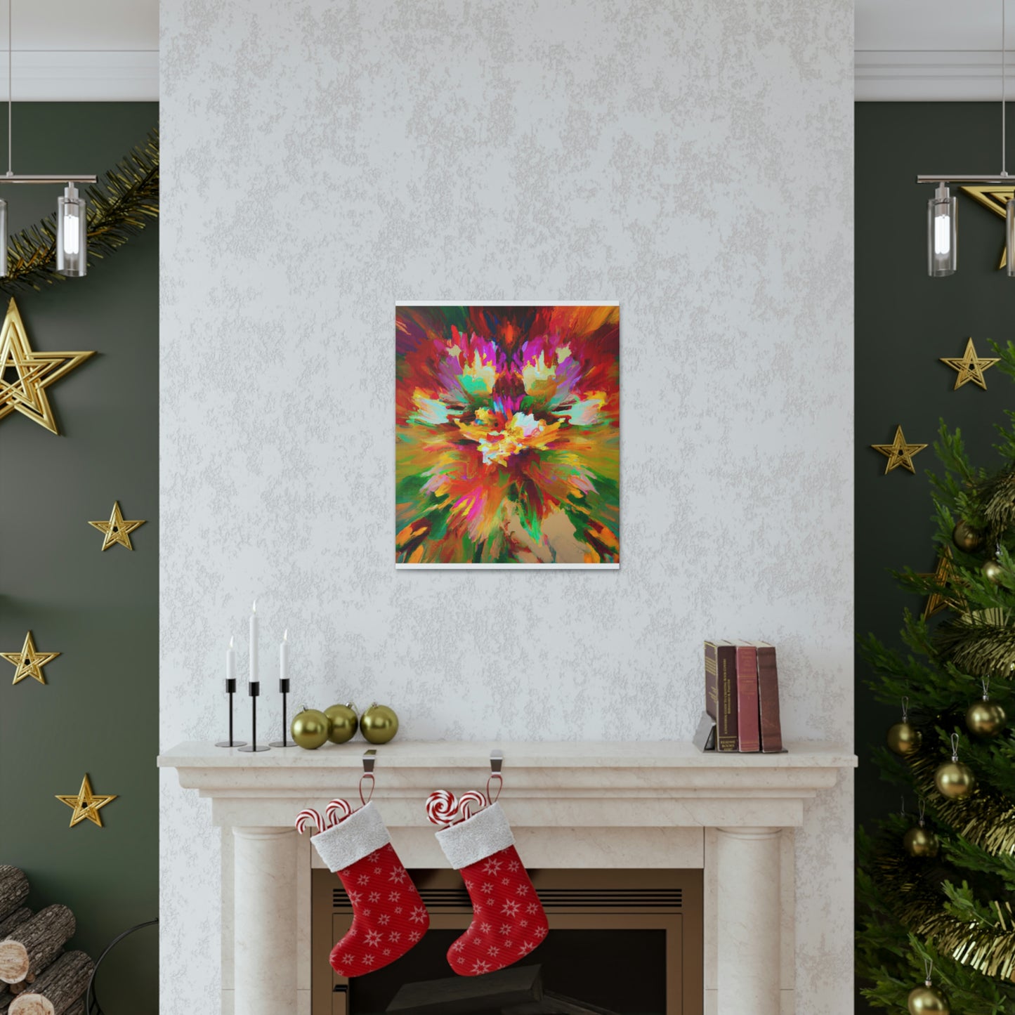 Illuminated Bloom. - Canvas