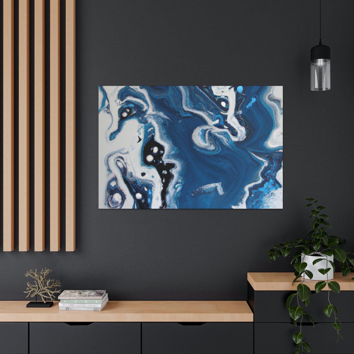 Twilight Swirls. - Canvas