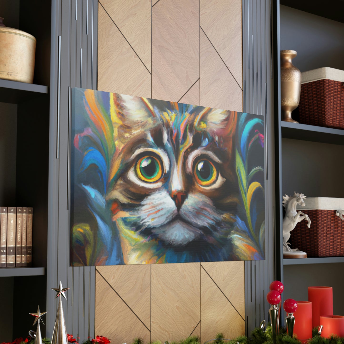 Rainbow Whiskers. - Canvas