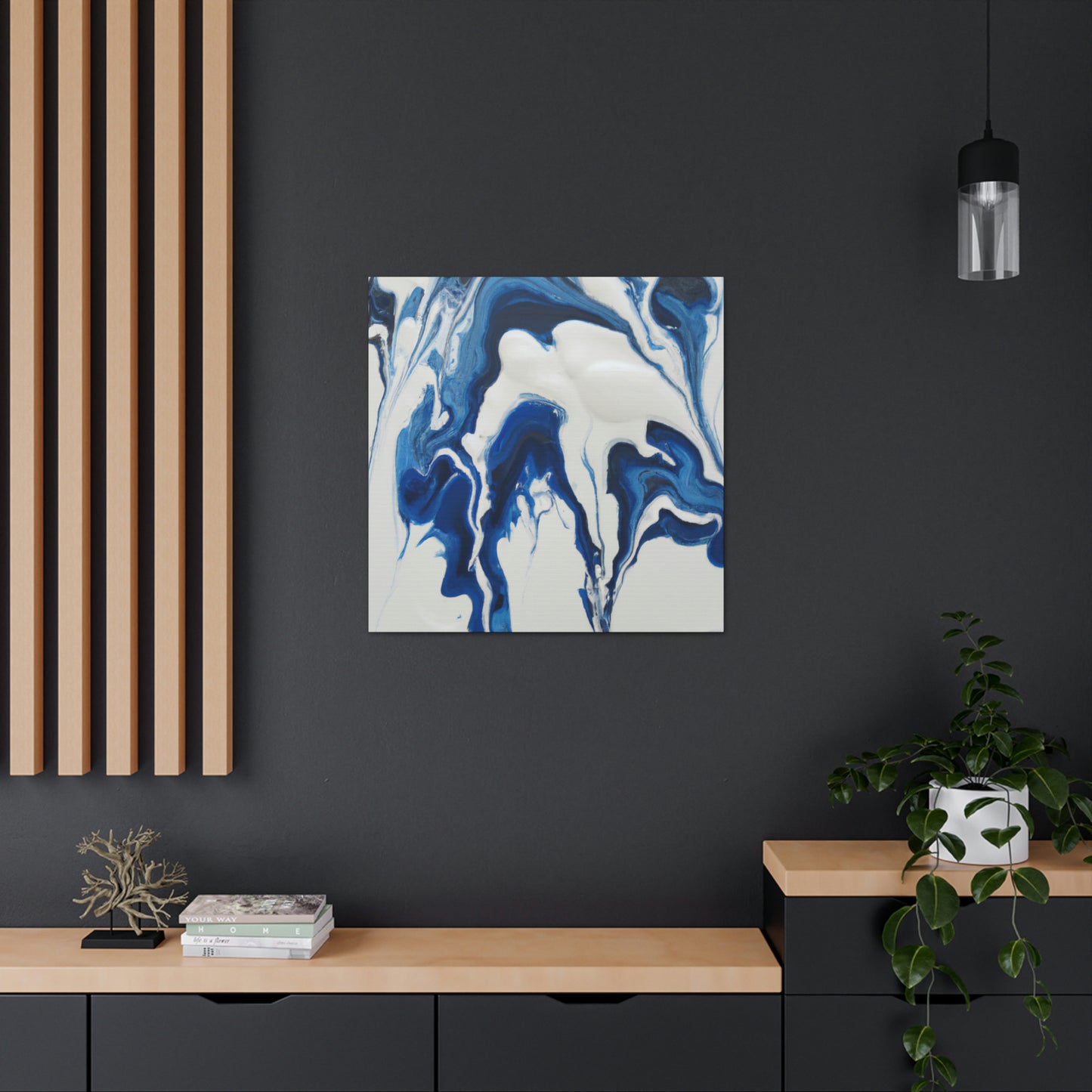 Blue Flux. - Canvas