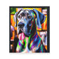 Colorful Canine Joy - Canvas