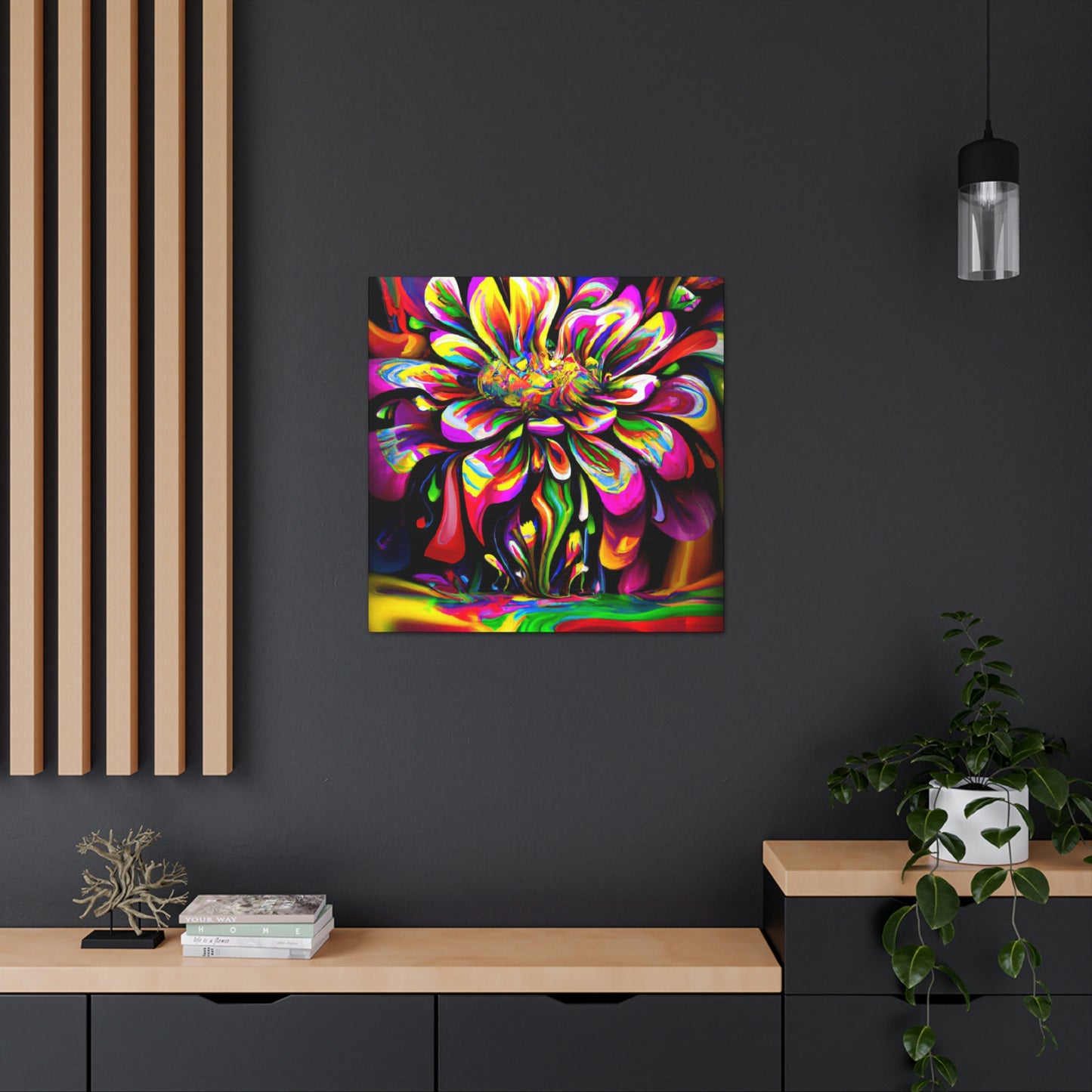 Groovy Bloom. - Canvas