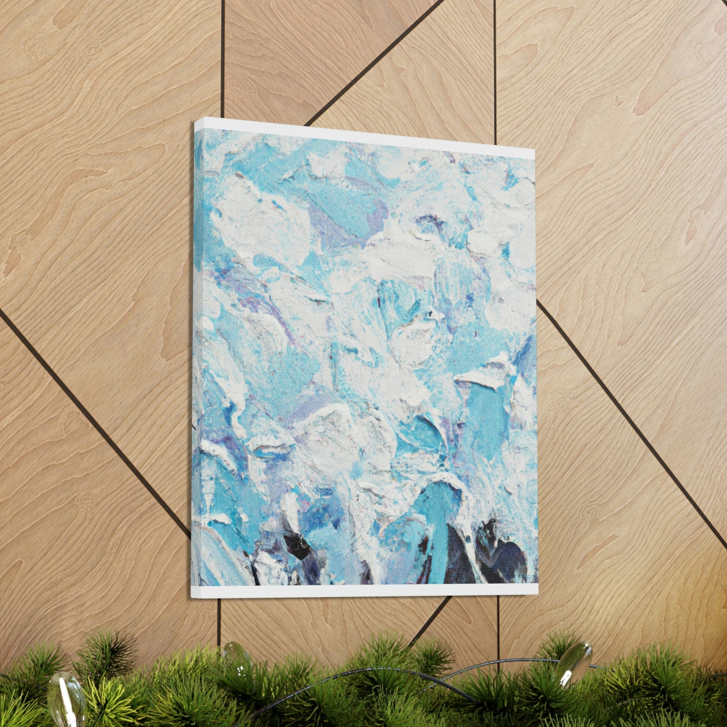 "Aqua Lace" - Canvas