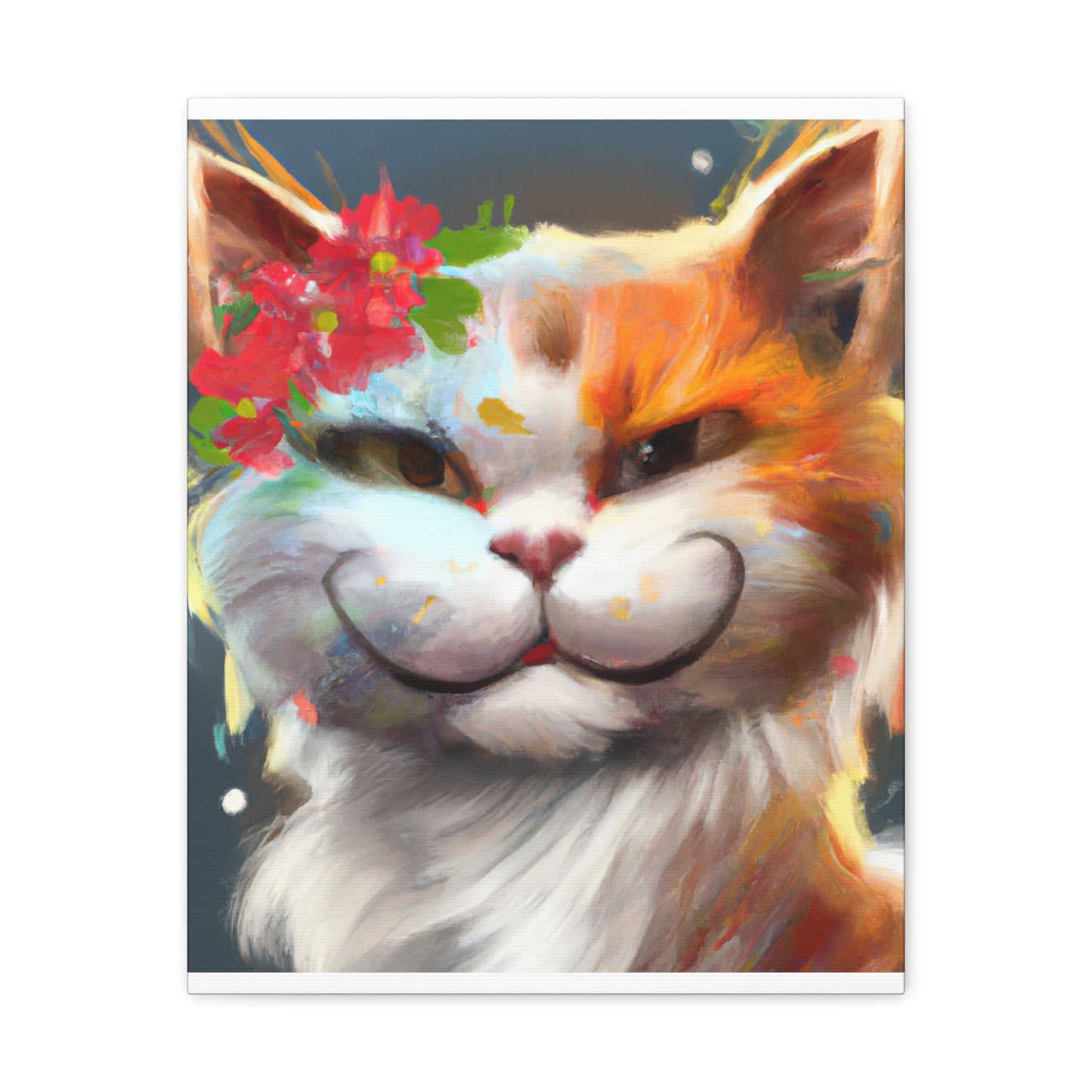 Feline Flora - Canvas