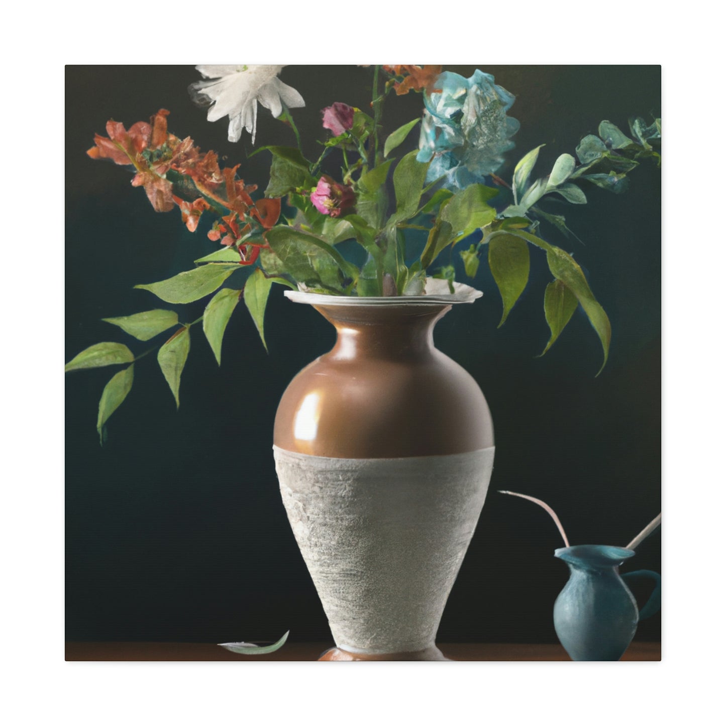 Fuschia Floral Finesse - Canvas