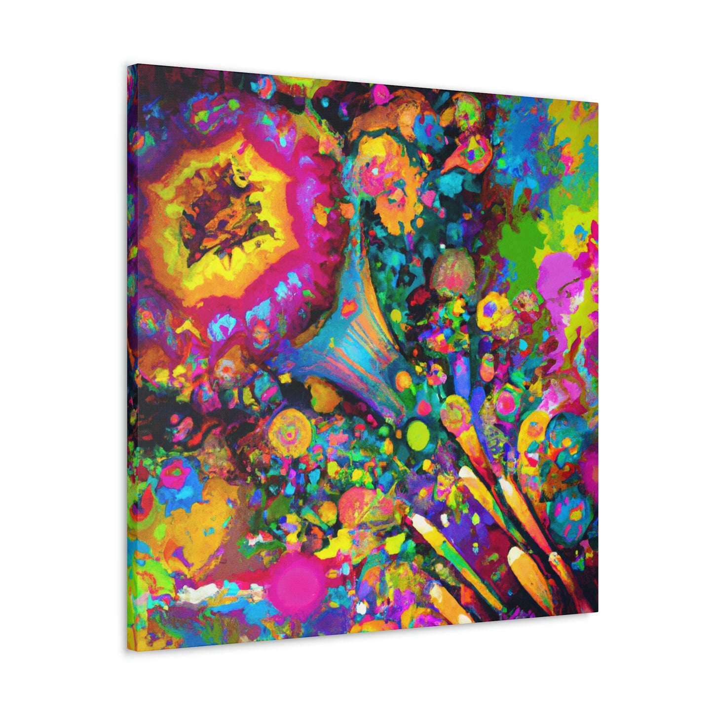 "Psychedelic Bloom" - Canvas