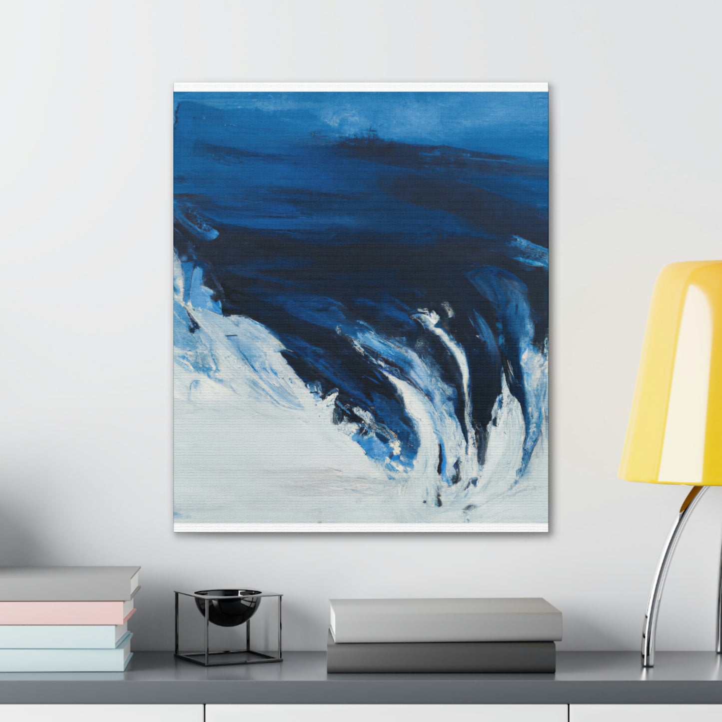 Blue Intricate Flux. - Canvas