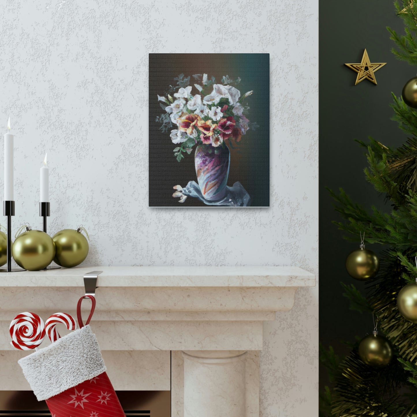 Floral Finesse Dreaming - Canvas