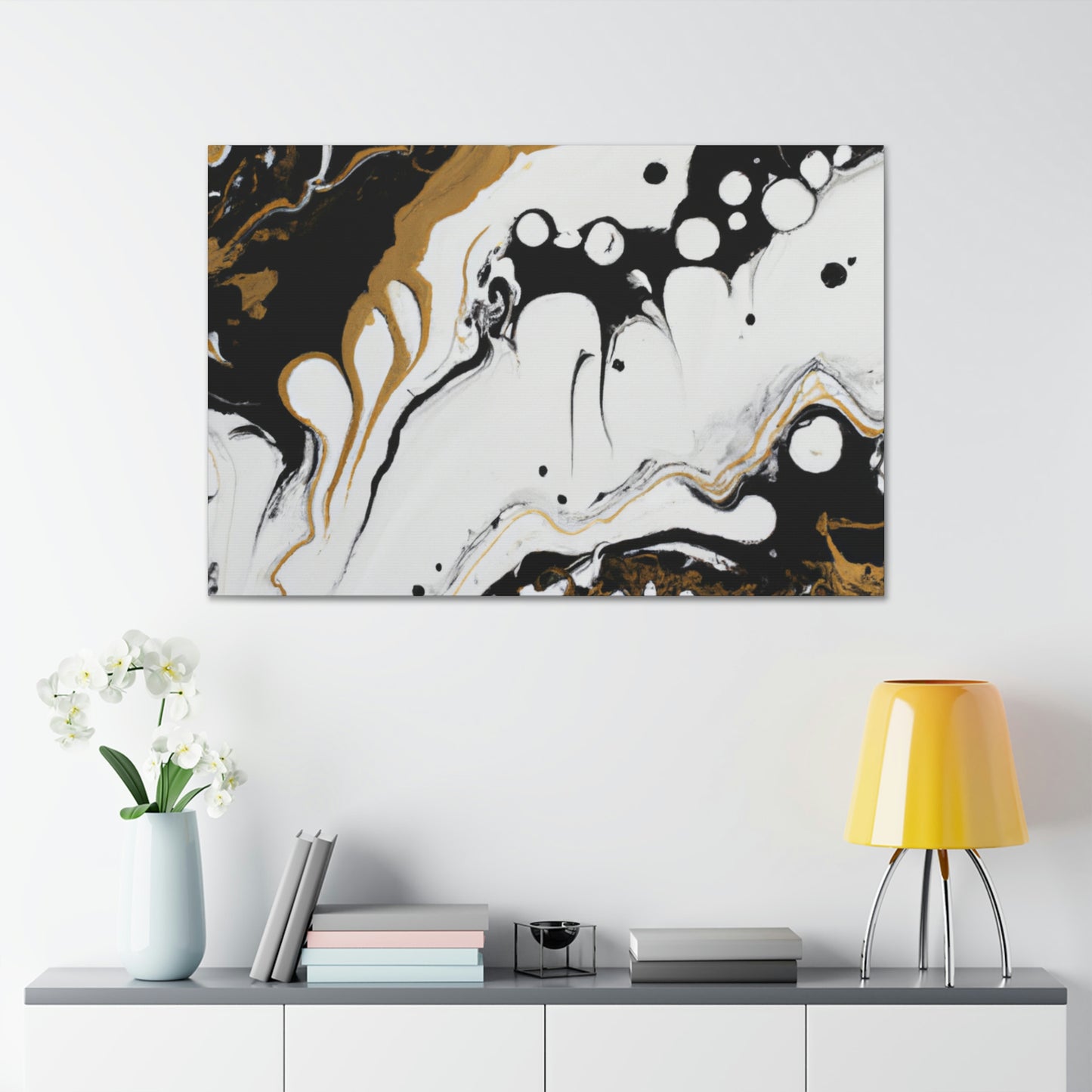Mystic Gold Wave. - Canvas