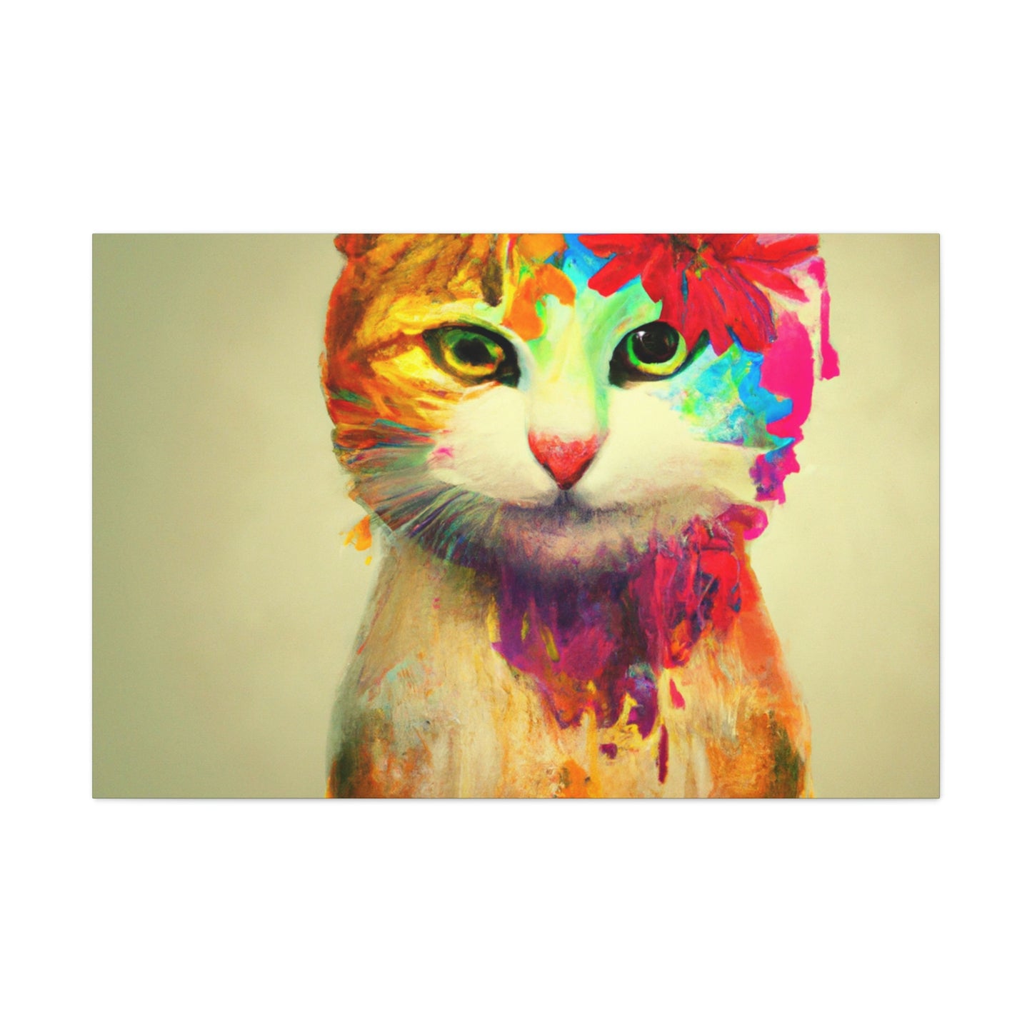 Flower Cat - Canvas