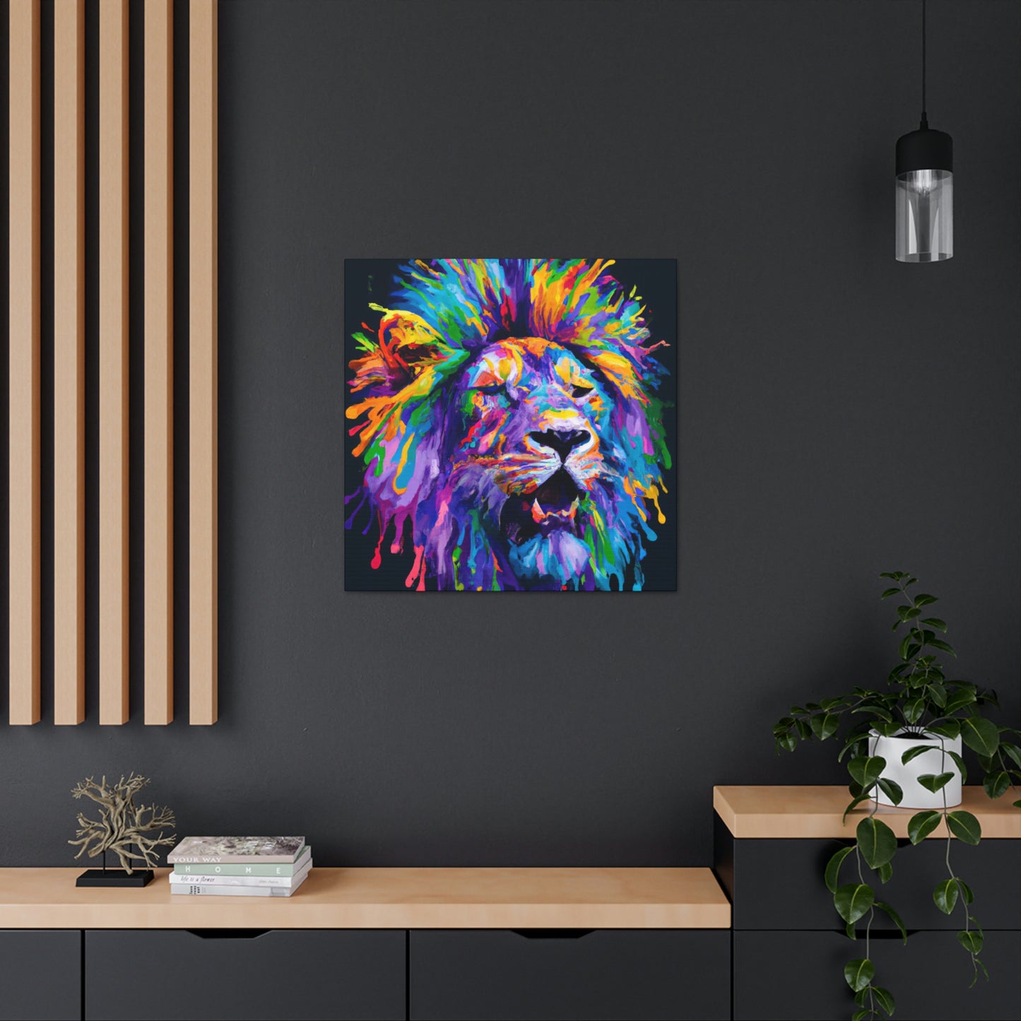 Lion Prismatic - Canvas