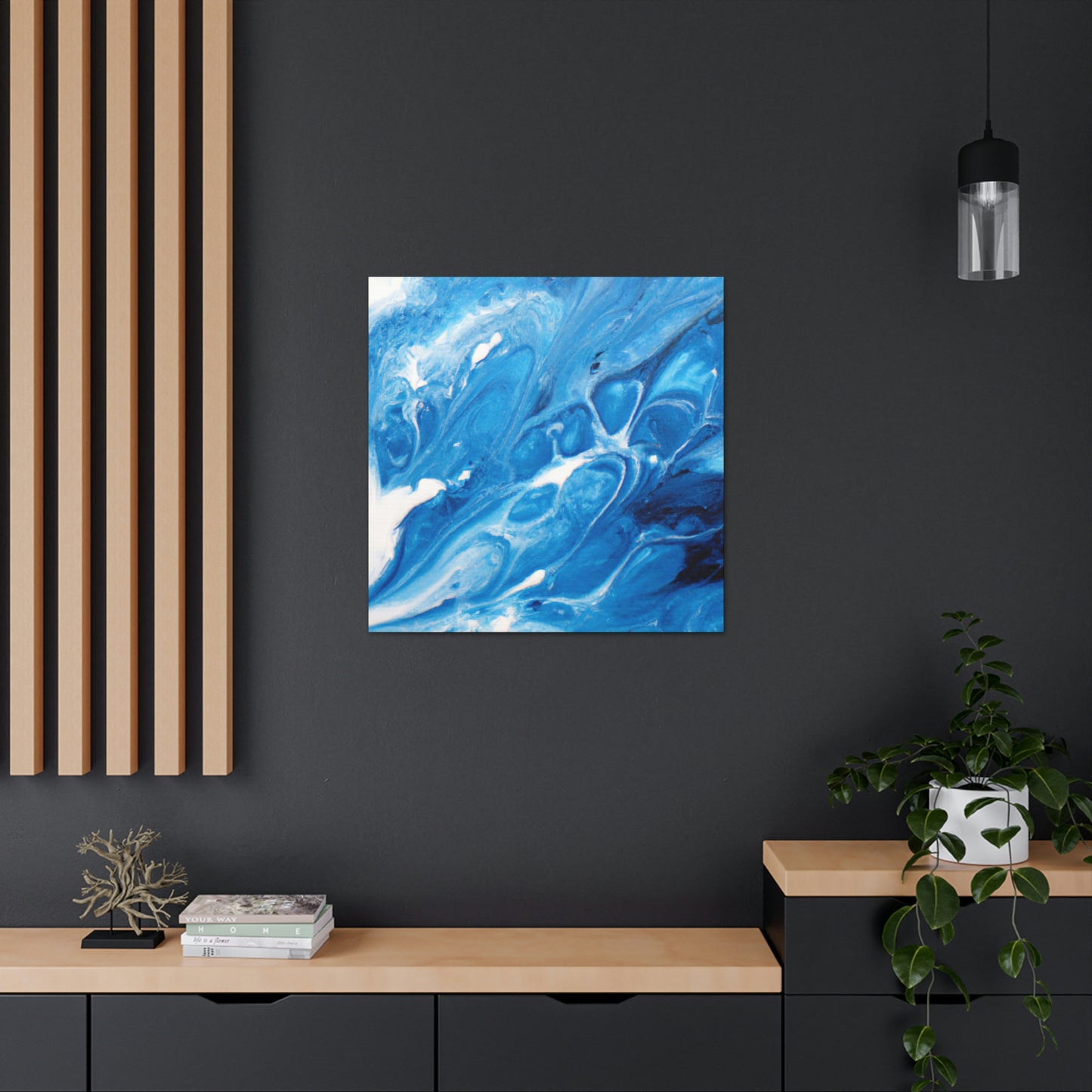 Blue Vapour. - Canvas