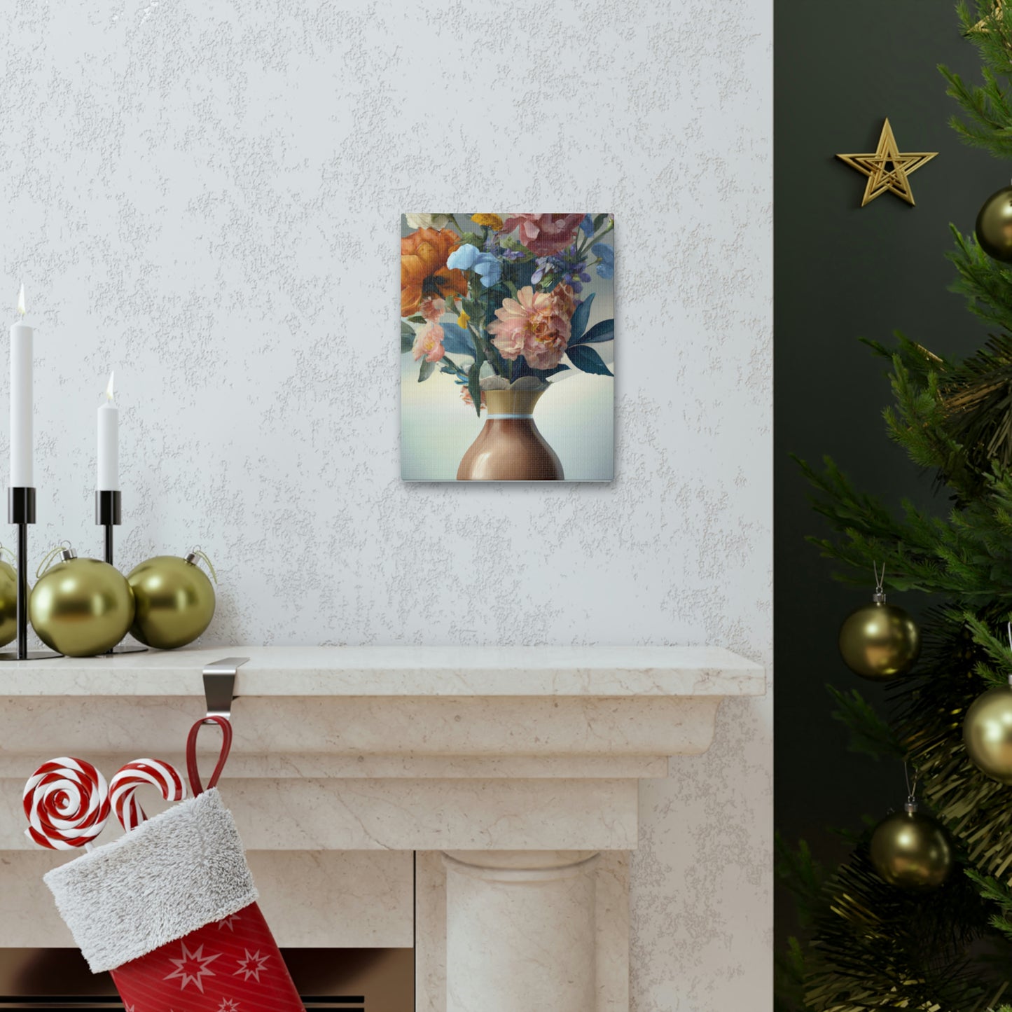 Blooming Floral Splendor. - Canvas