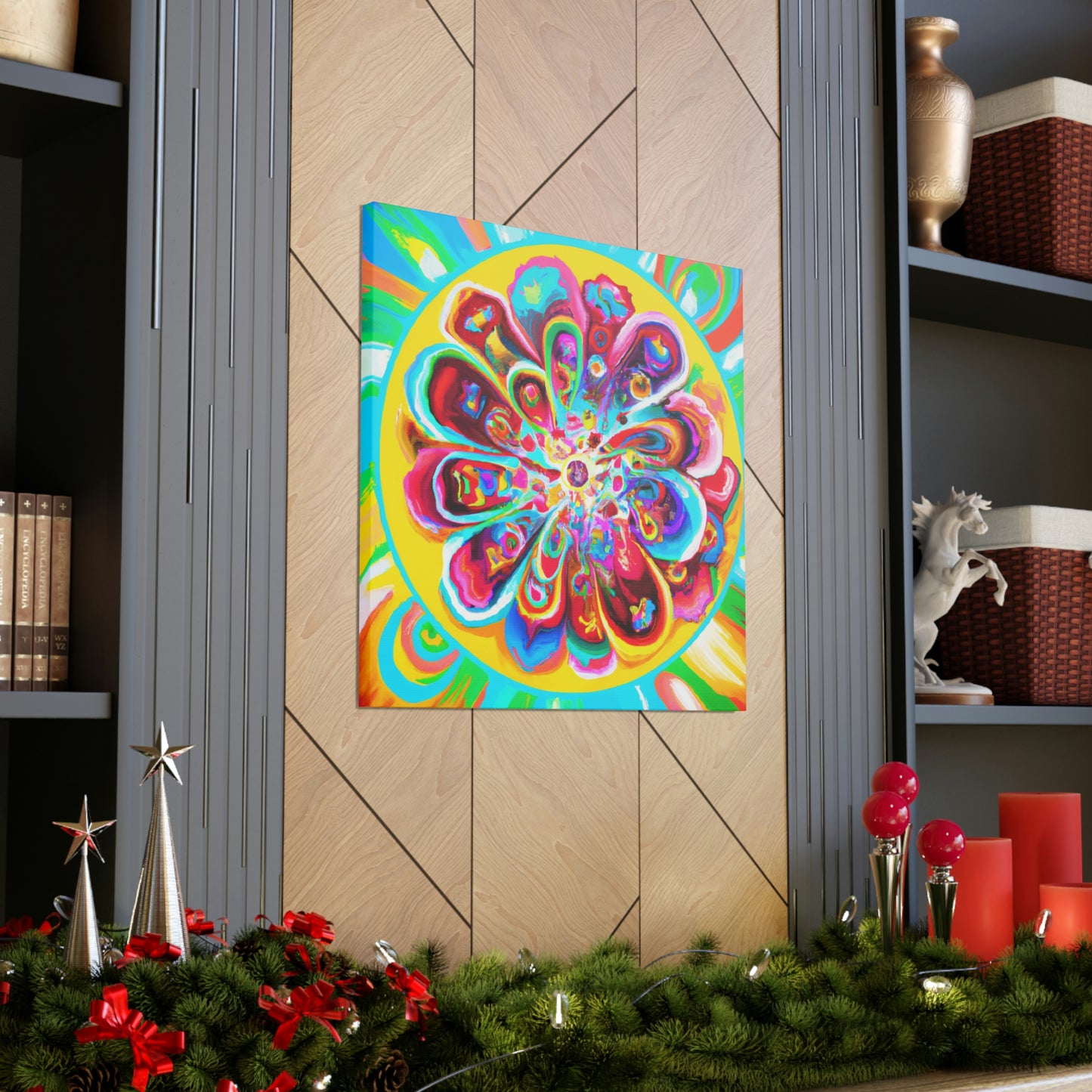 "Psychedelic Bloom" - Canvas