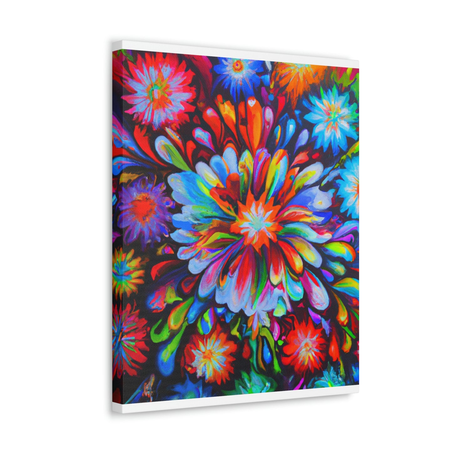 Vivid Floralscape. - Canvas