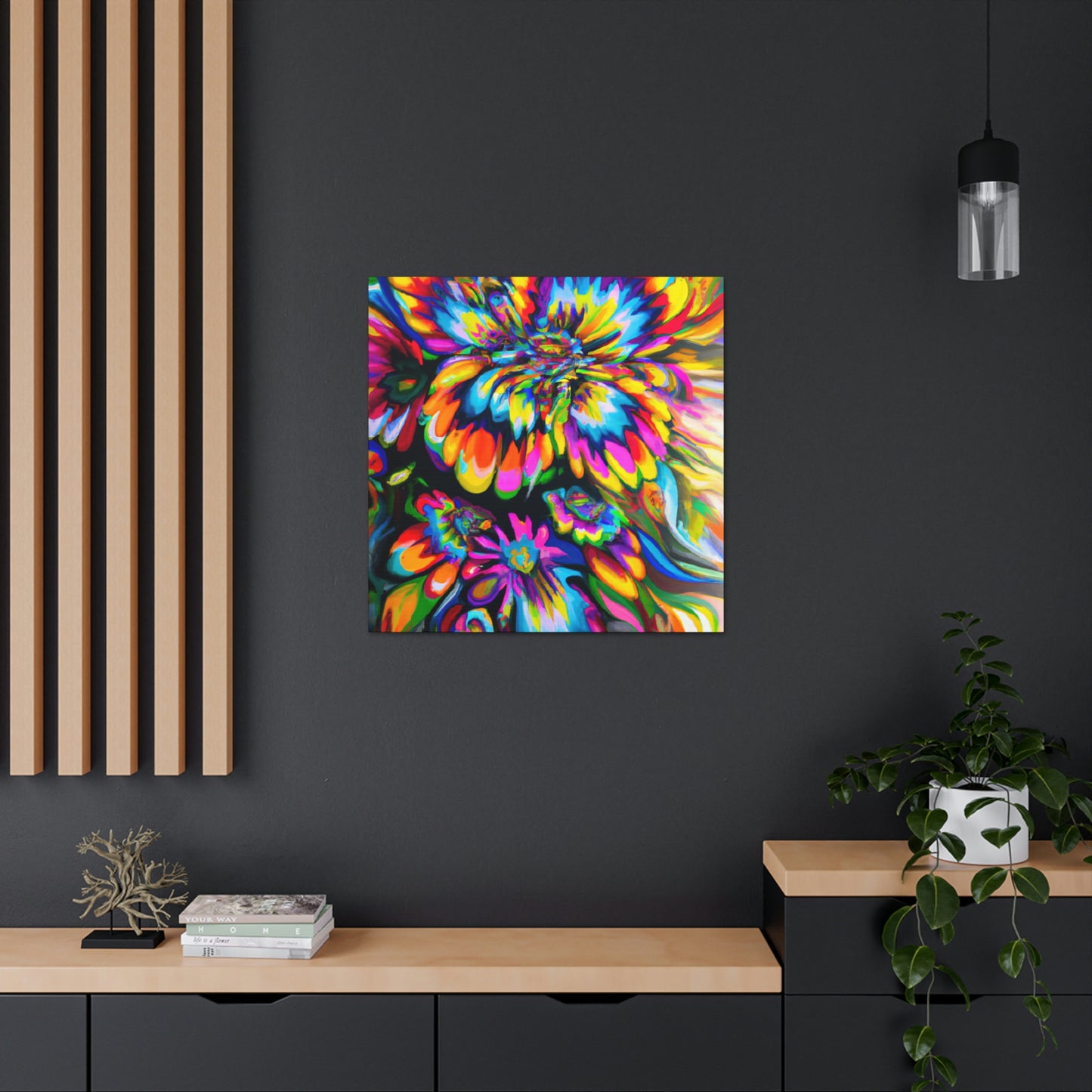 Joyful Bloom. - Canvas