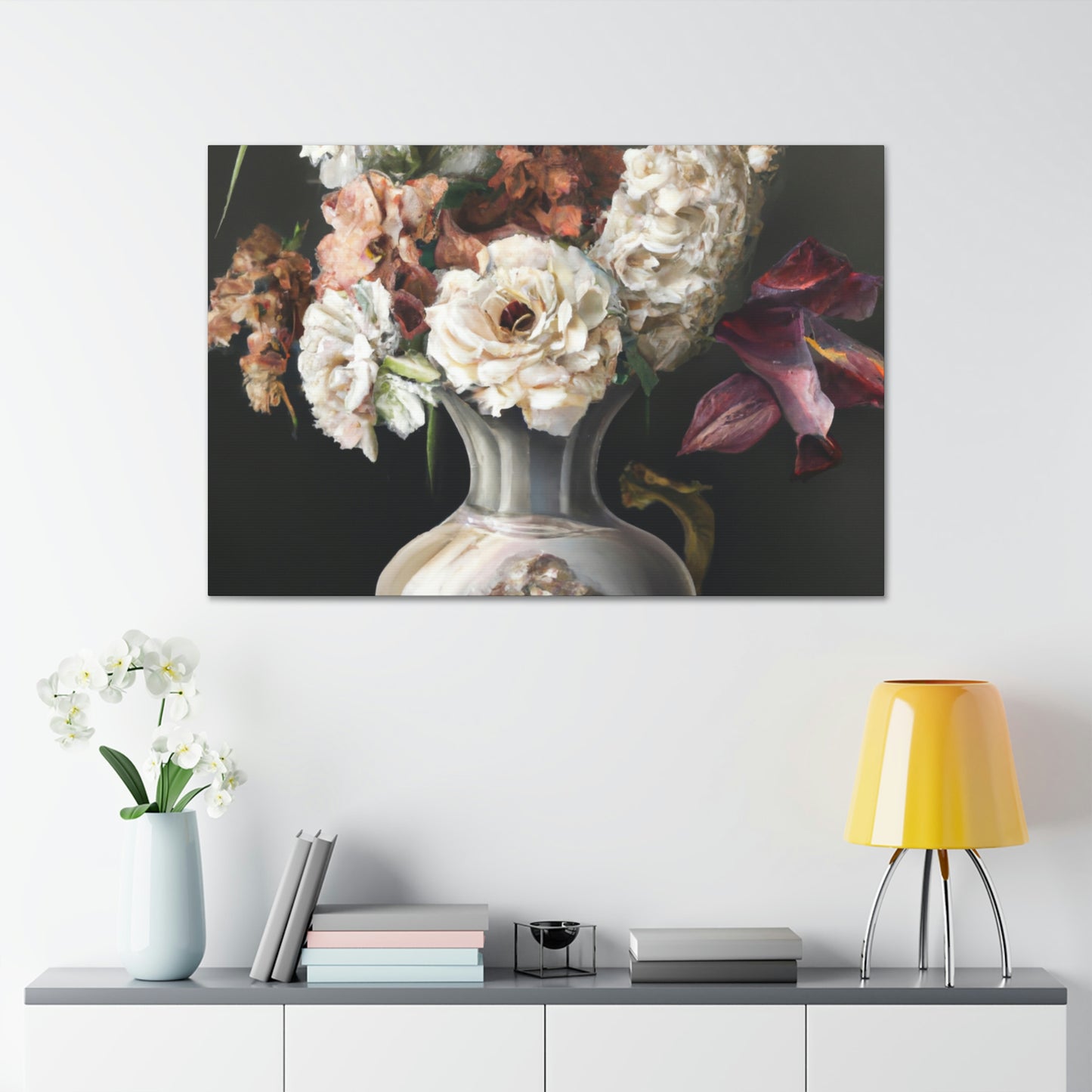 Tender Blooms Brushed. - Canvas