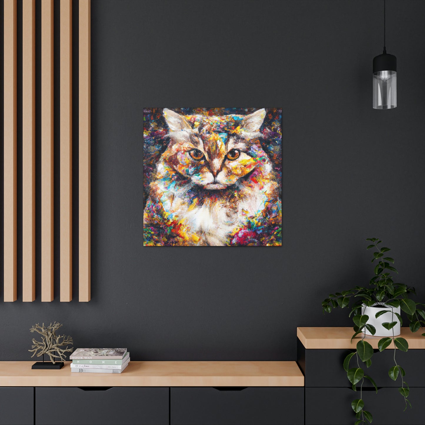 Flower Cat - Canvas