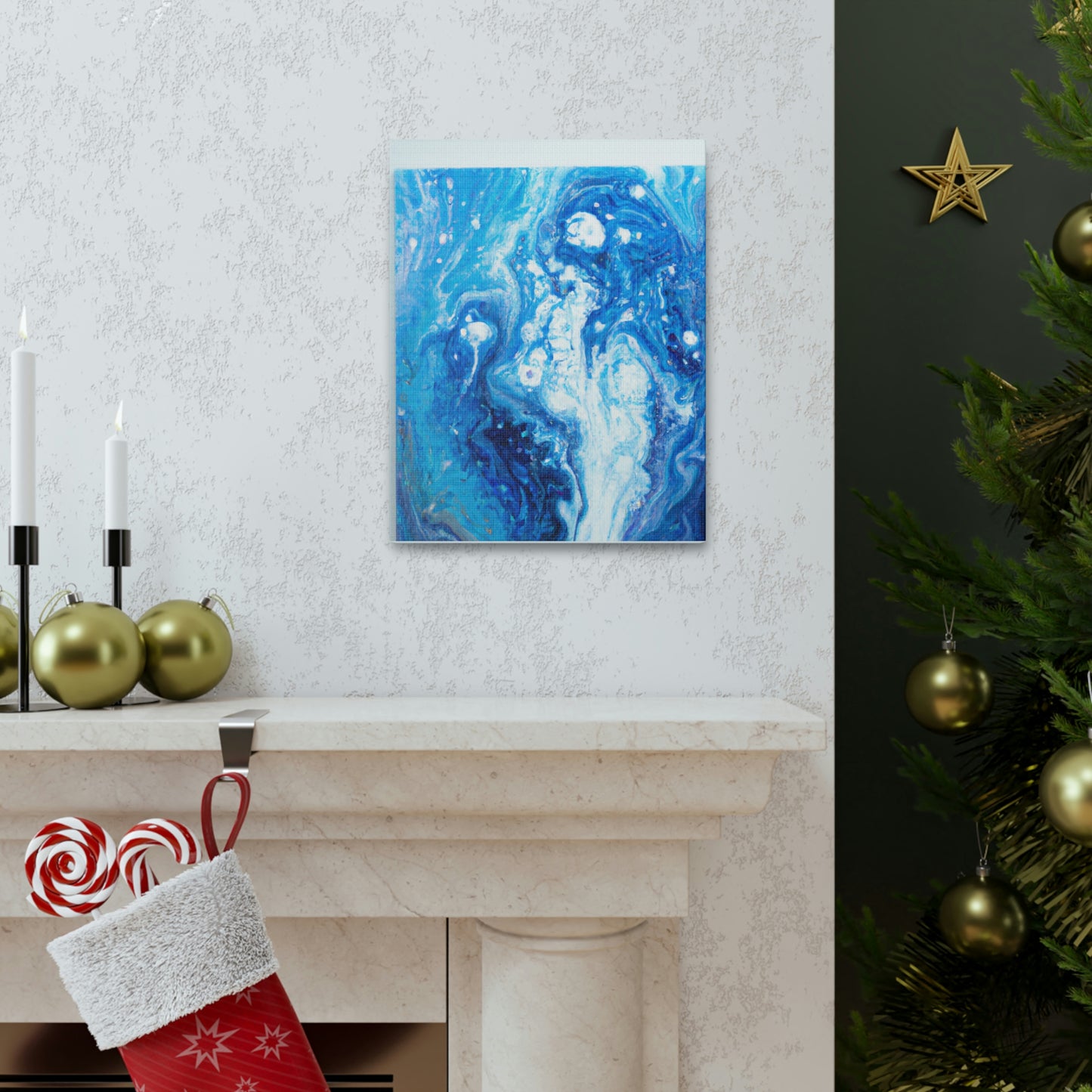 Cerulean Flow. - Canvas