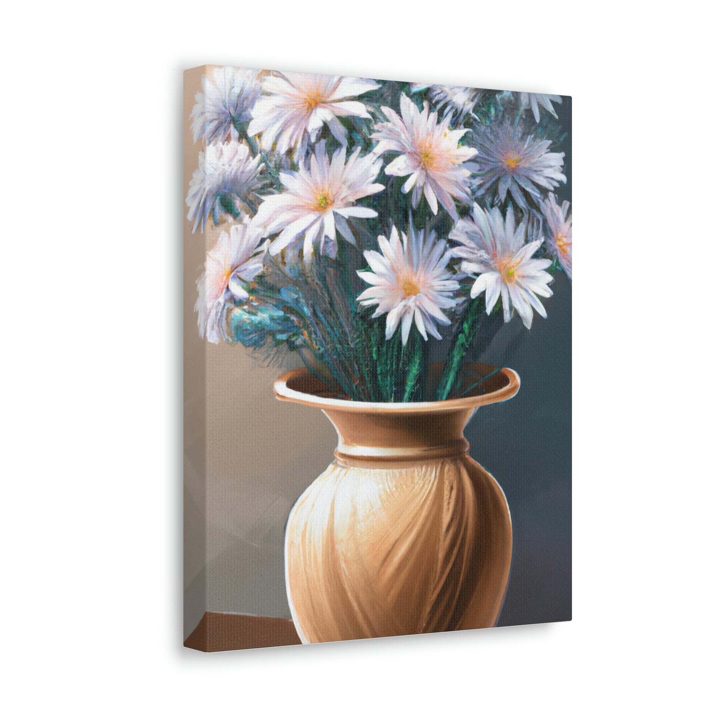 "Flower Vase Delight." - Canvas