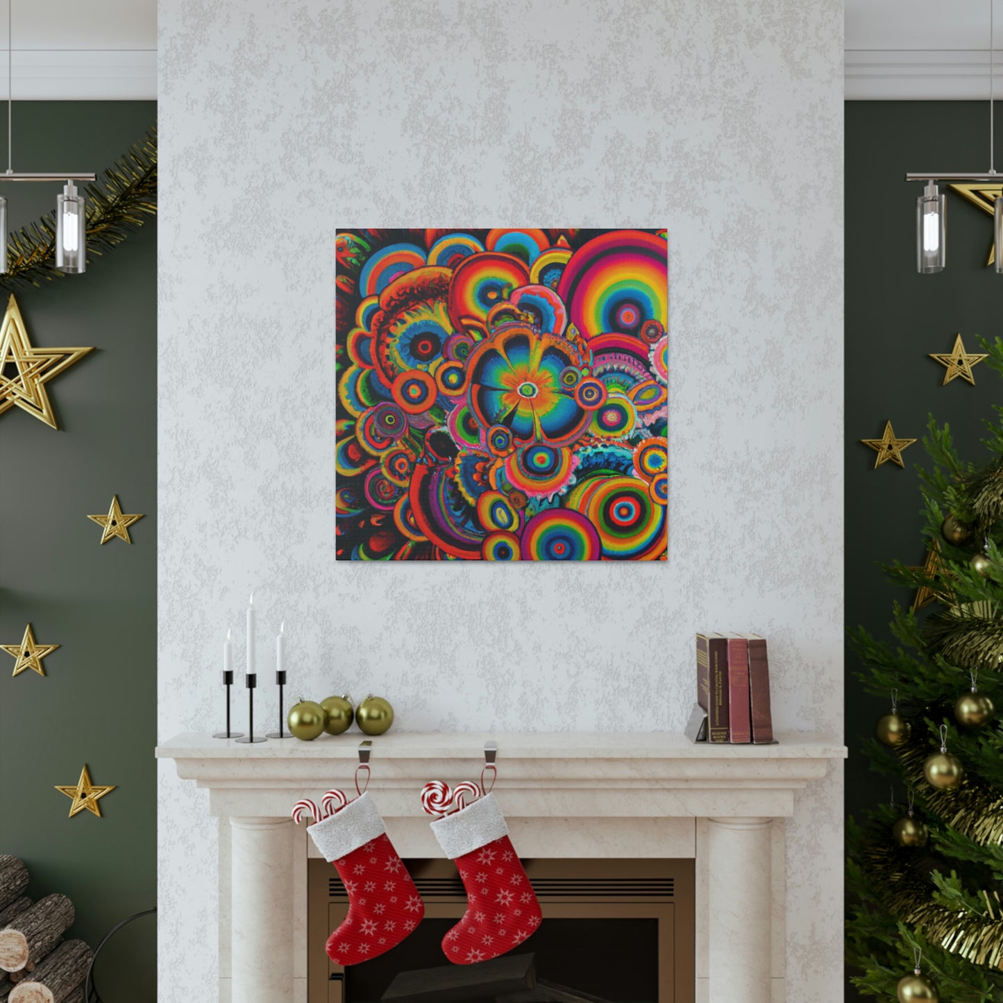 "Psychedelic Petals" - Canvas