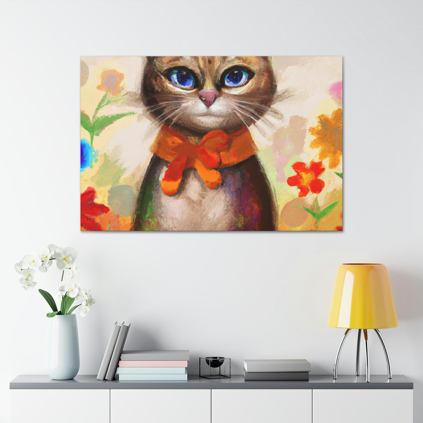 Feline Flora - Canvas