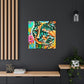 Bright Cat Blooms - Canvas