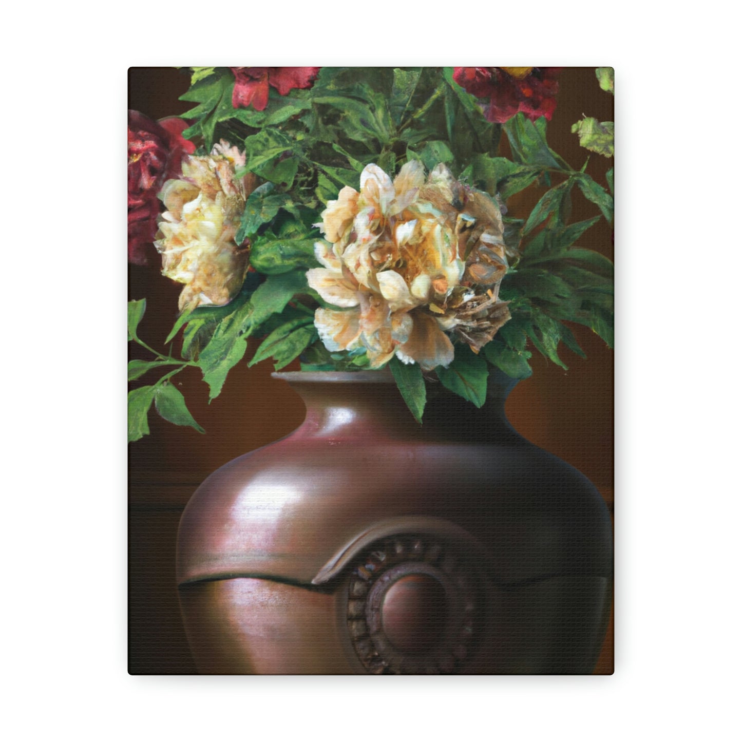 Vase Palette Flourish - Canvas