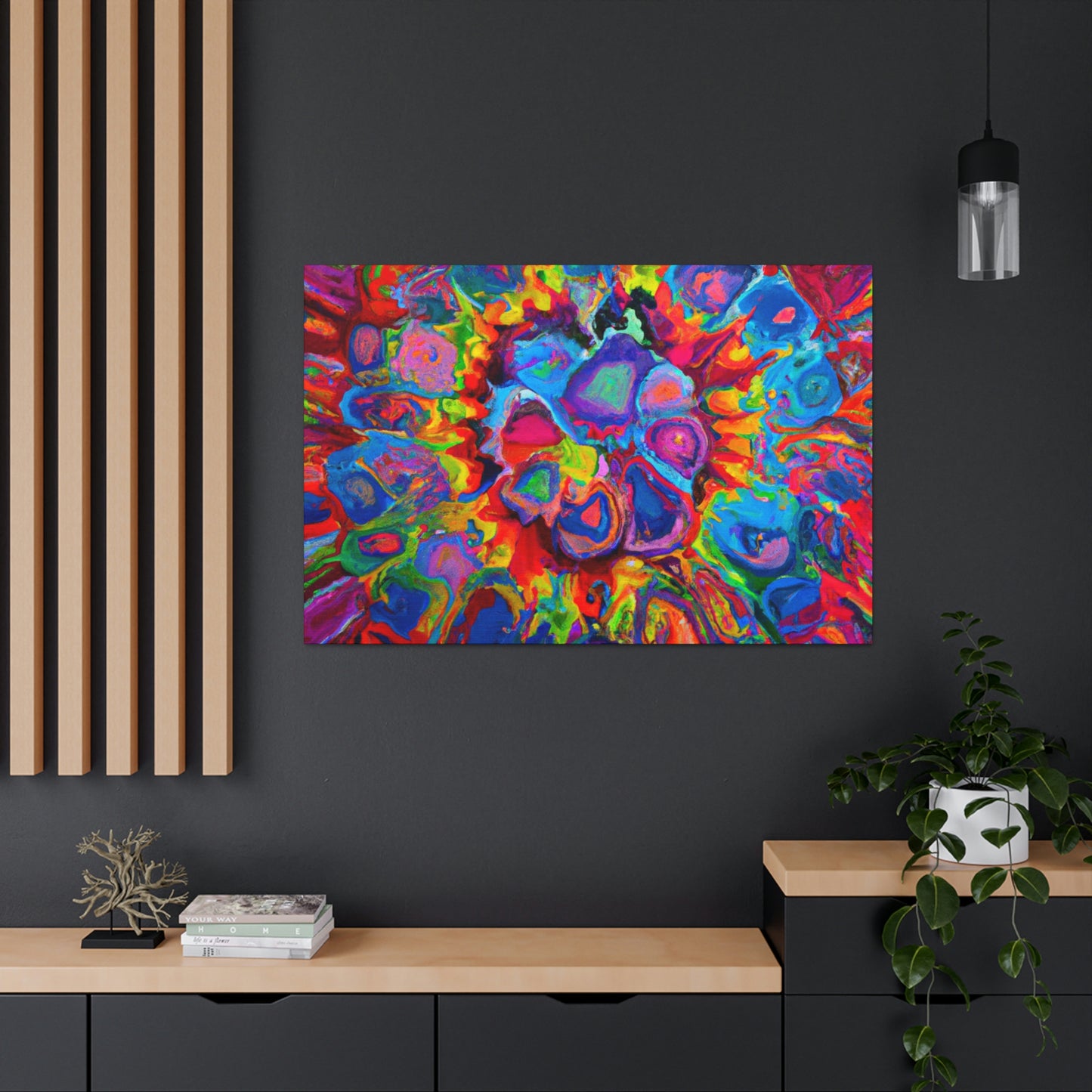 Trippy Floral. - Canvas
