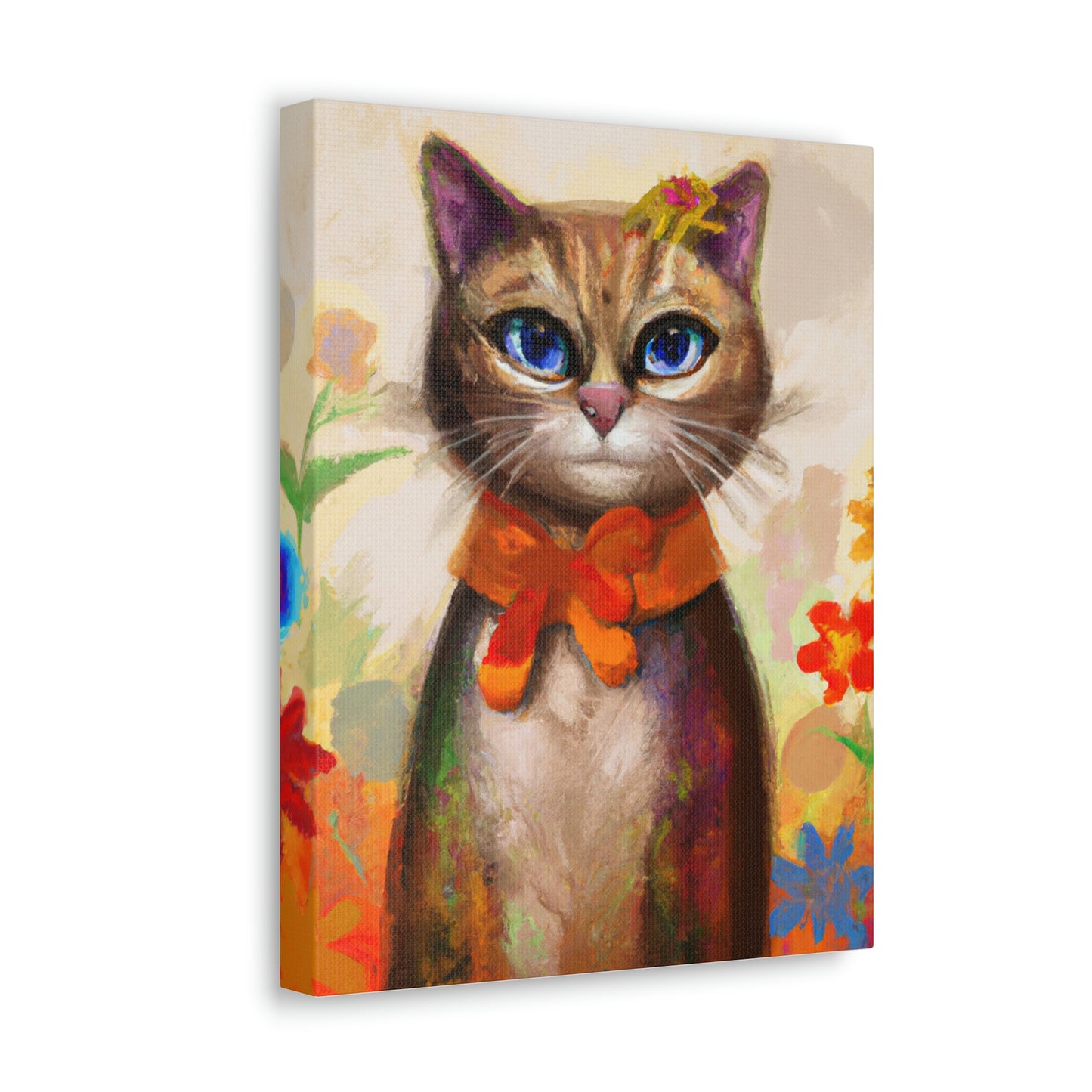 Feline Flora - Canvas