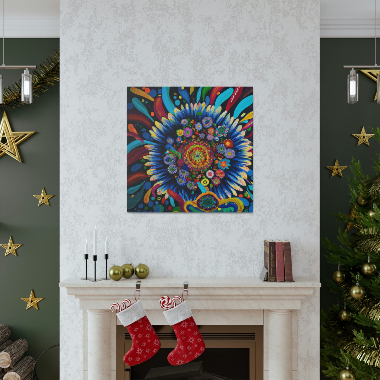 Vibrant Bloom. - Canvas