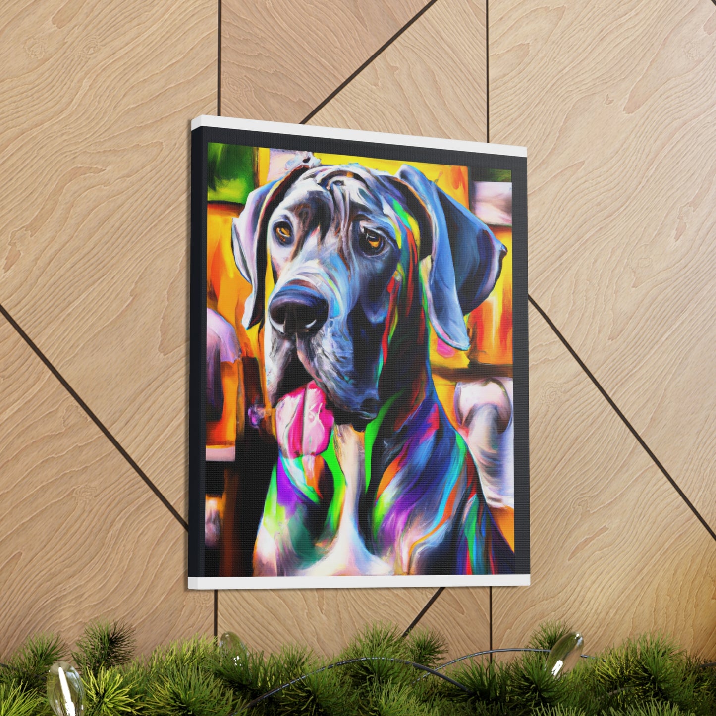 Colorful Canine Joy - Canvas
