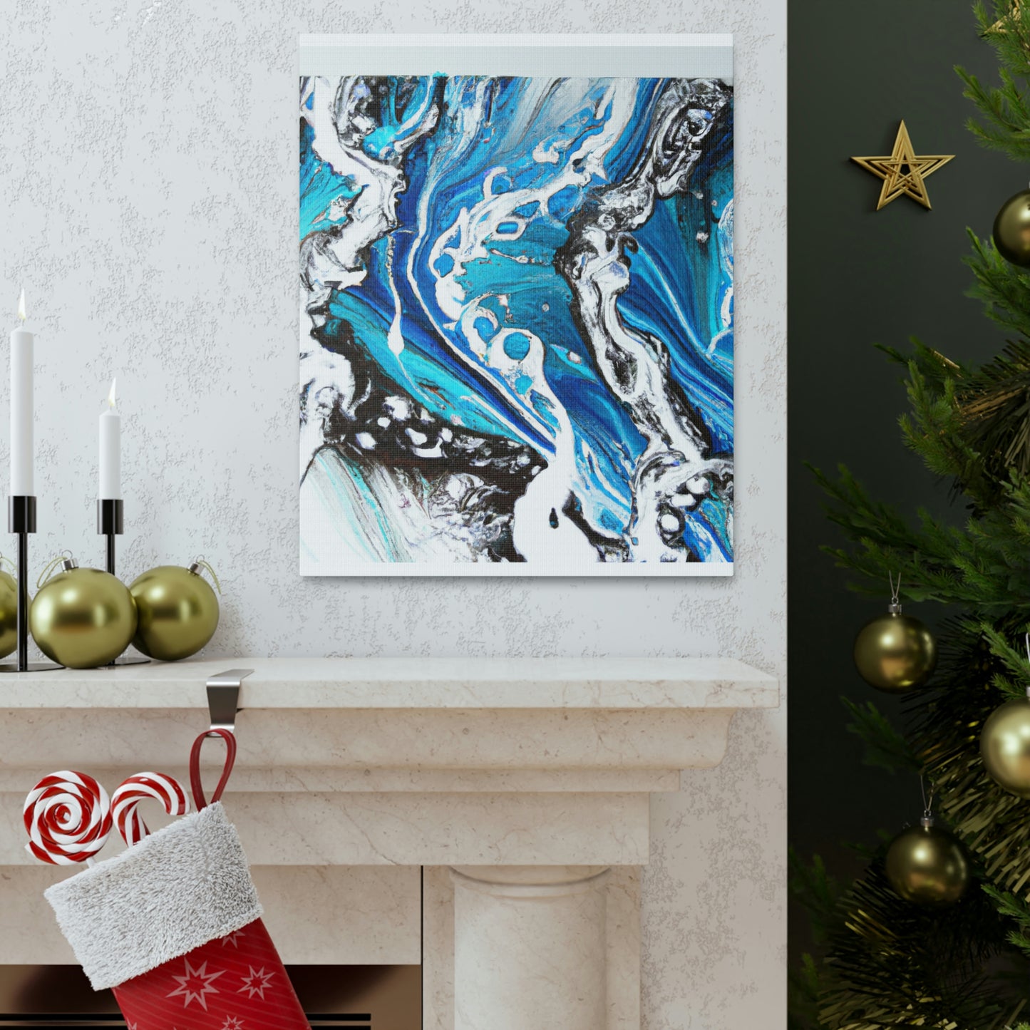 Blue Splendor. - Canvas